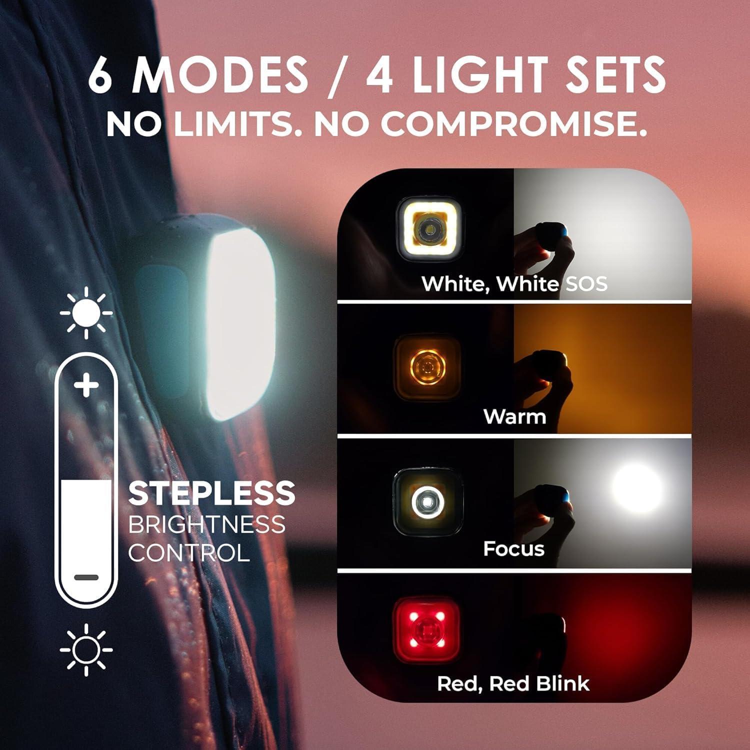 Linterna LED de Seguridad MEOLIGHT PRO 500 Lúmenes - Accesorios para Correr y Bicicletas