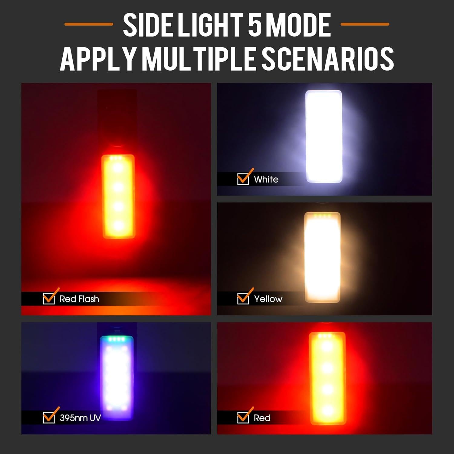 Linterna Plana Recargable Ycbright YC8001 1000 Lúmenes LED