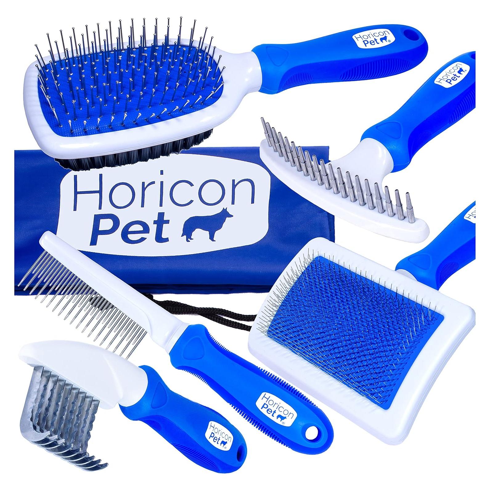 Juego de Cepillos para Perros 6 en 1 Horicon Pet - Acicalamiento Completo