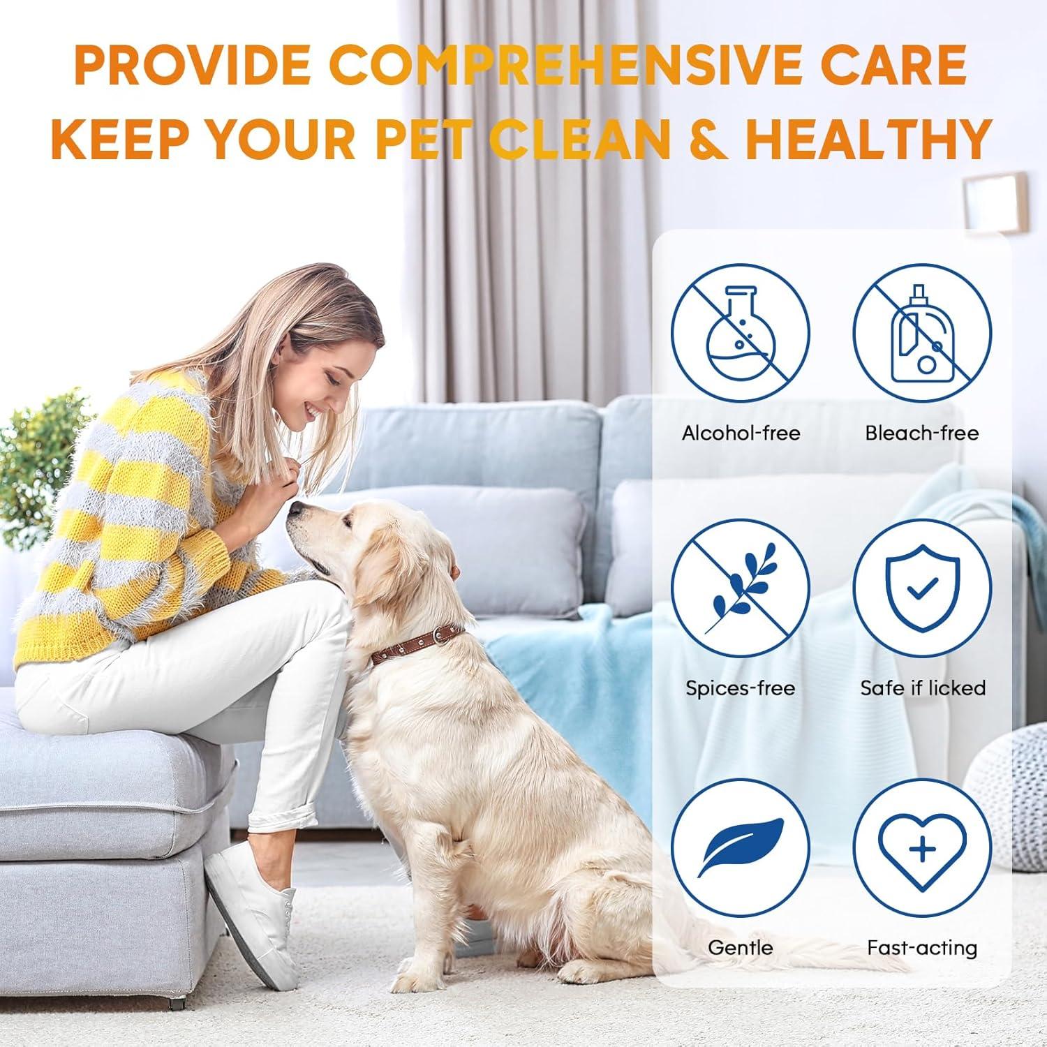 Kit de Limpieza para Perros Pjordo - Toallitas y Limpiadores