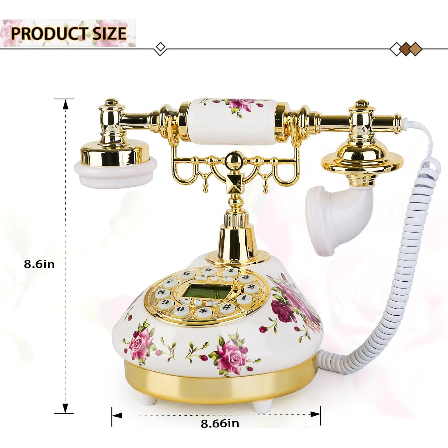 Teléfono de Línea Antiguo Sangyn Vintage con Pantalla LCD