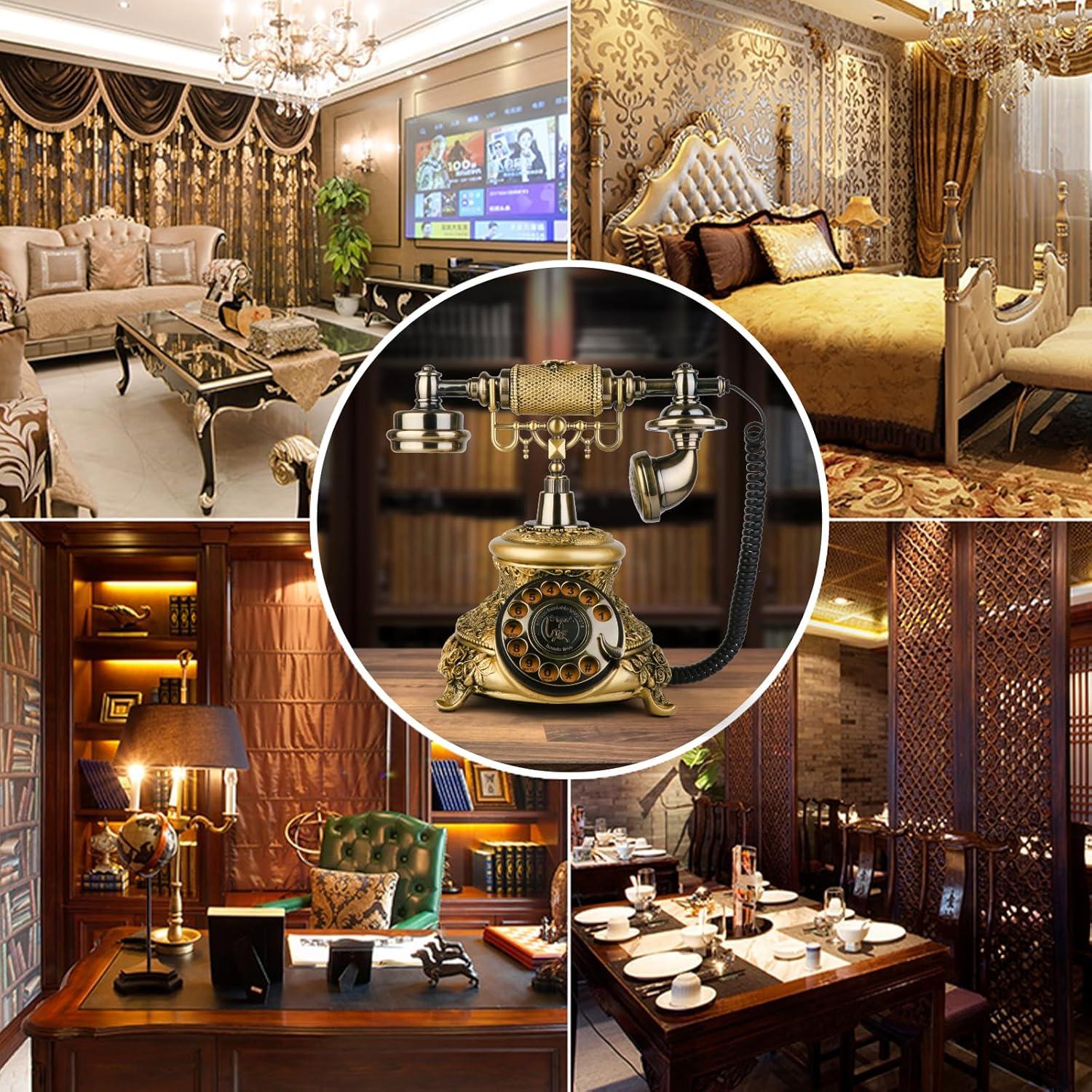 Teléfono de disco rotatorio vintage Sangyn bronce 1.95 kg