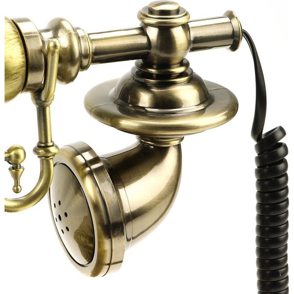 Teléfono de Disco Vintage TelPal 6111 en Bronce Antiguo