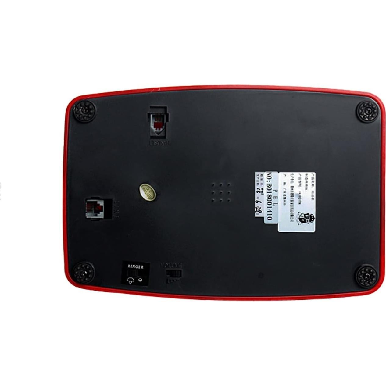 Teléfono Retro Rojo con Cable Benotek 8009, Estilo Clásico