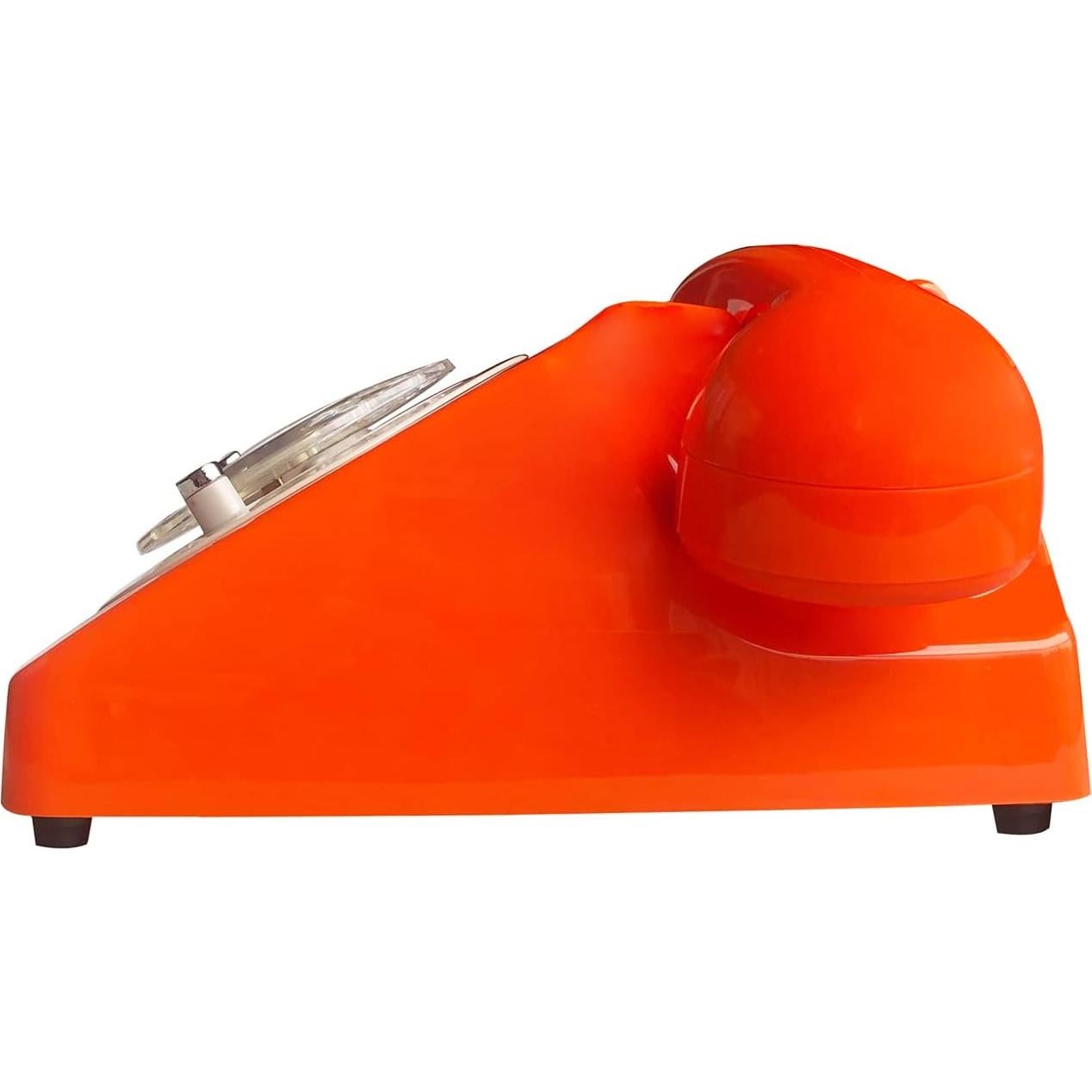 Teléfono de disco rotatorio Benotek 8007 retro naranja