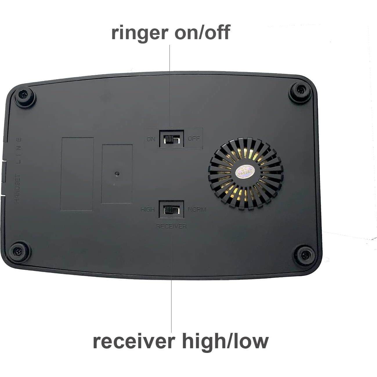Teléfono de disco rotatorio Benotek 8007 retro naranja