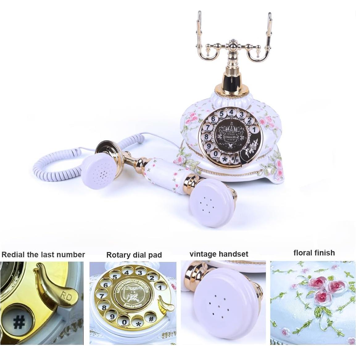 TelPal Teléfono de Disco Rotatorio Retro 1.99kg para Hogar