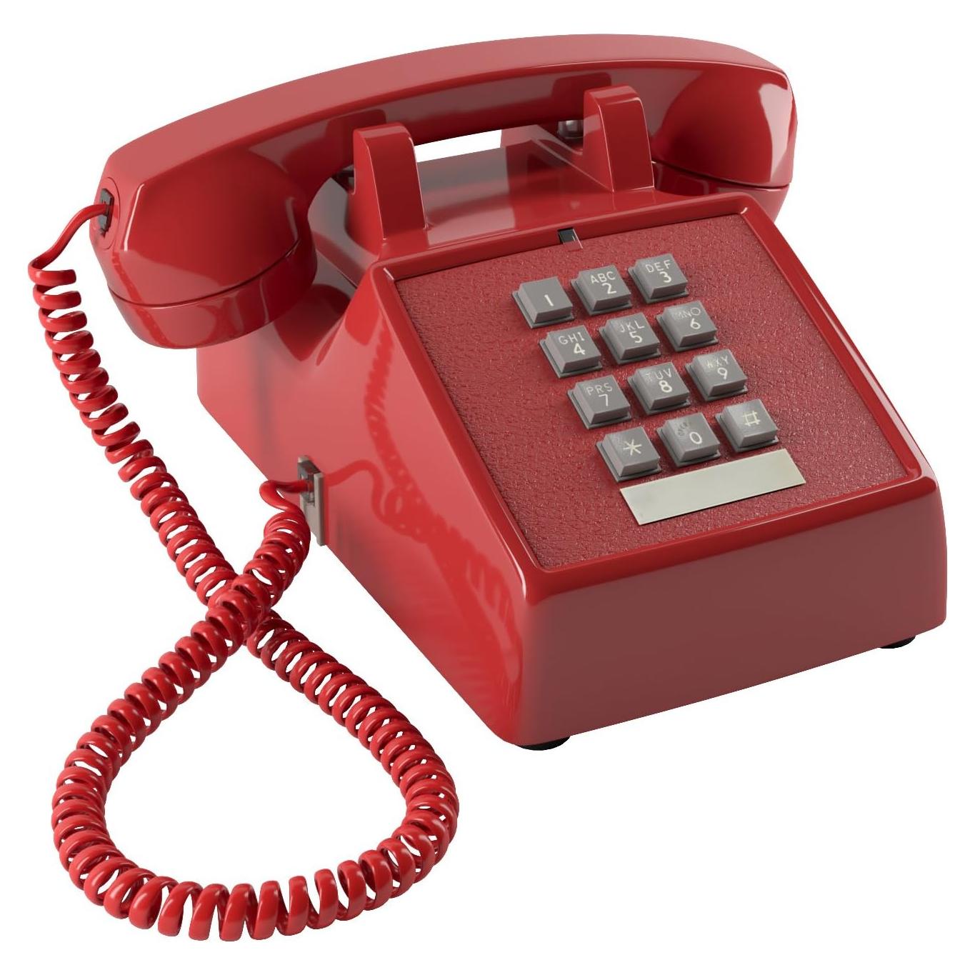 Teléfono con Cable Home Intuition Rojo para Personas Mayores