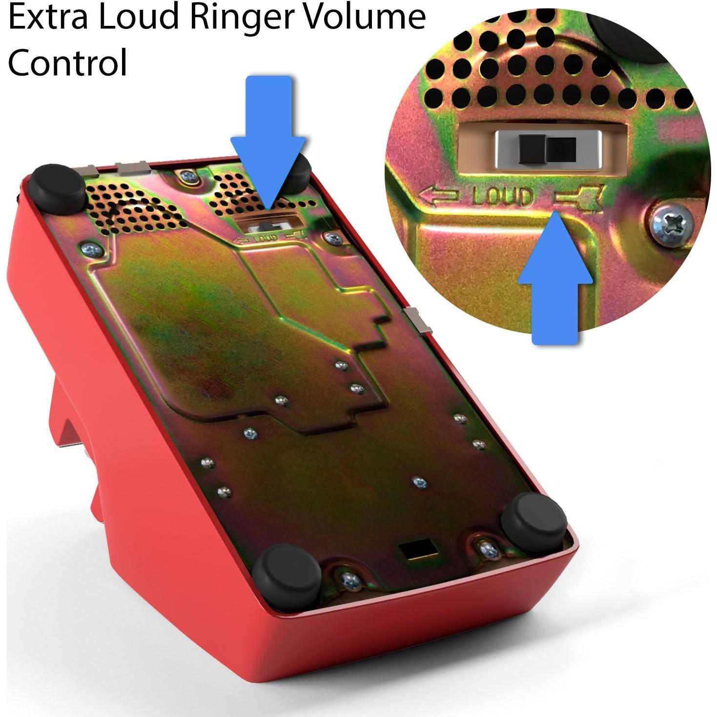 Teléfono con Cable Home Intuition Rojo para Personas Mayores