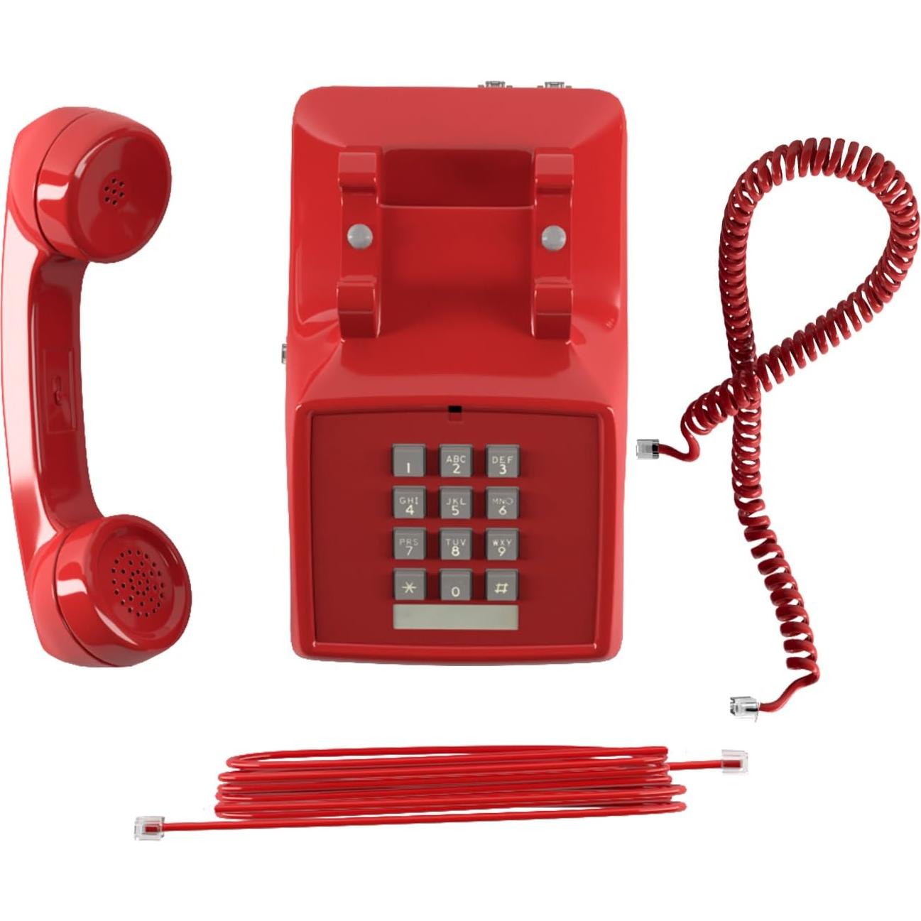 Teléfono con Cable Home Intuition Rojo para Personas Mayores