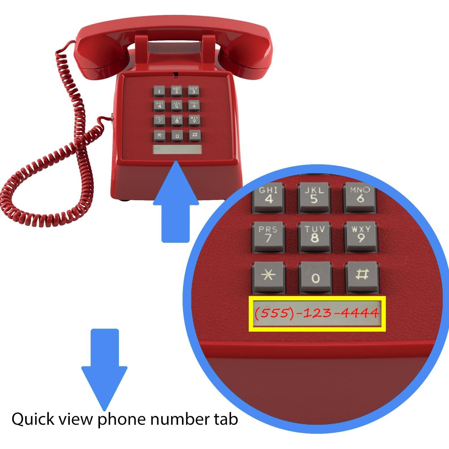 Teléfono con Cable Home Intuition Rojo para Personas Mayores