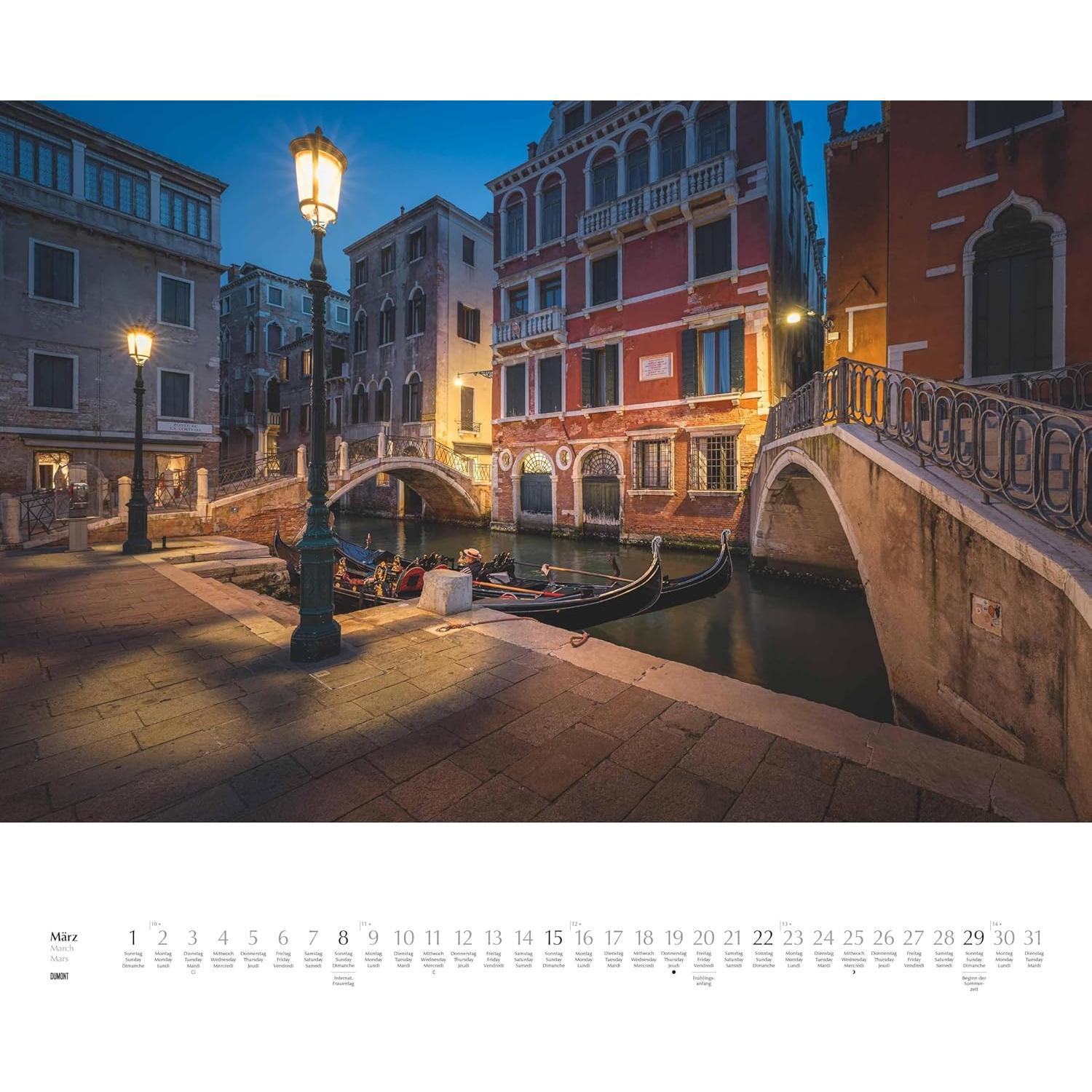 Calendario de Pared DUMONT 2026 Venecia 60 x 50 cm