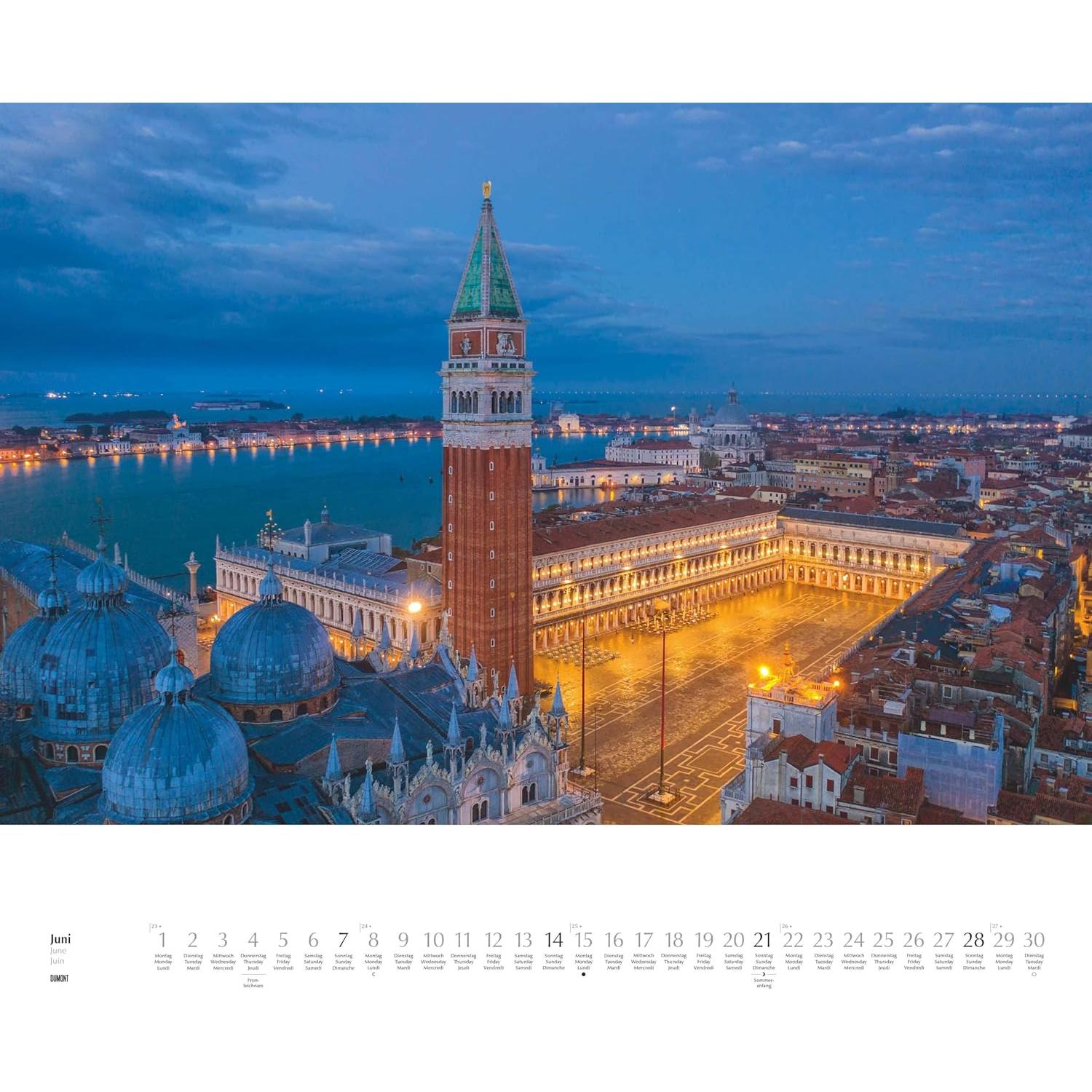 Calendario de Pared DUMONT 2026 Venecia 60 x 50 cm