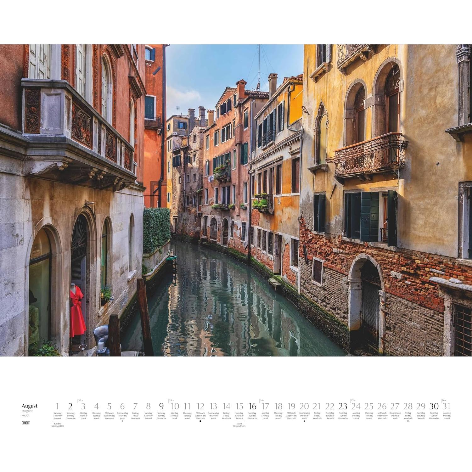 Calendario de Pared DUMONT 2026 Venecia 60 x 50 cm