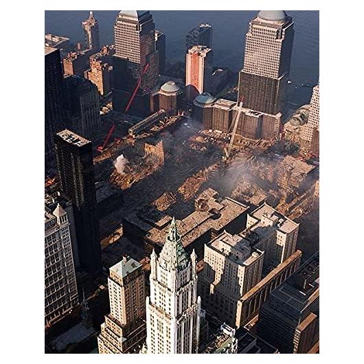 Fotografía Impresa Vista Aérea Ground Zero 11/9 30.5x22.9 cm