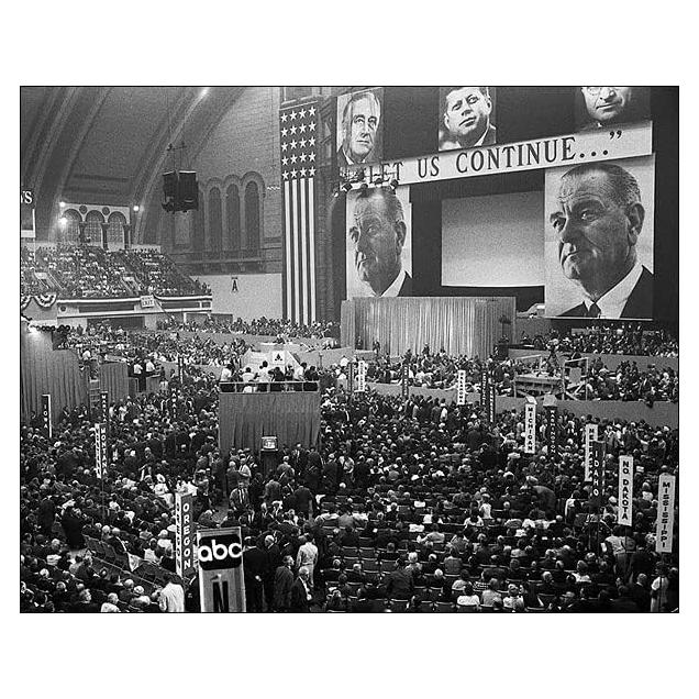 Fotografía Convención Nacional Demócrata 1964 30x22 cm