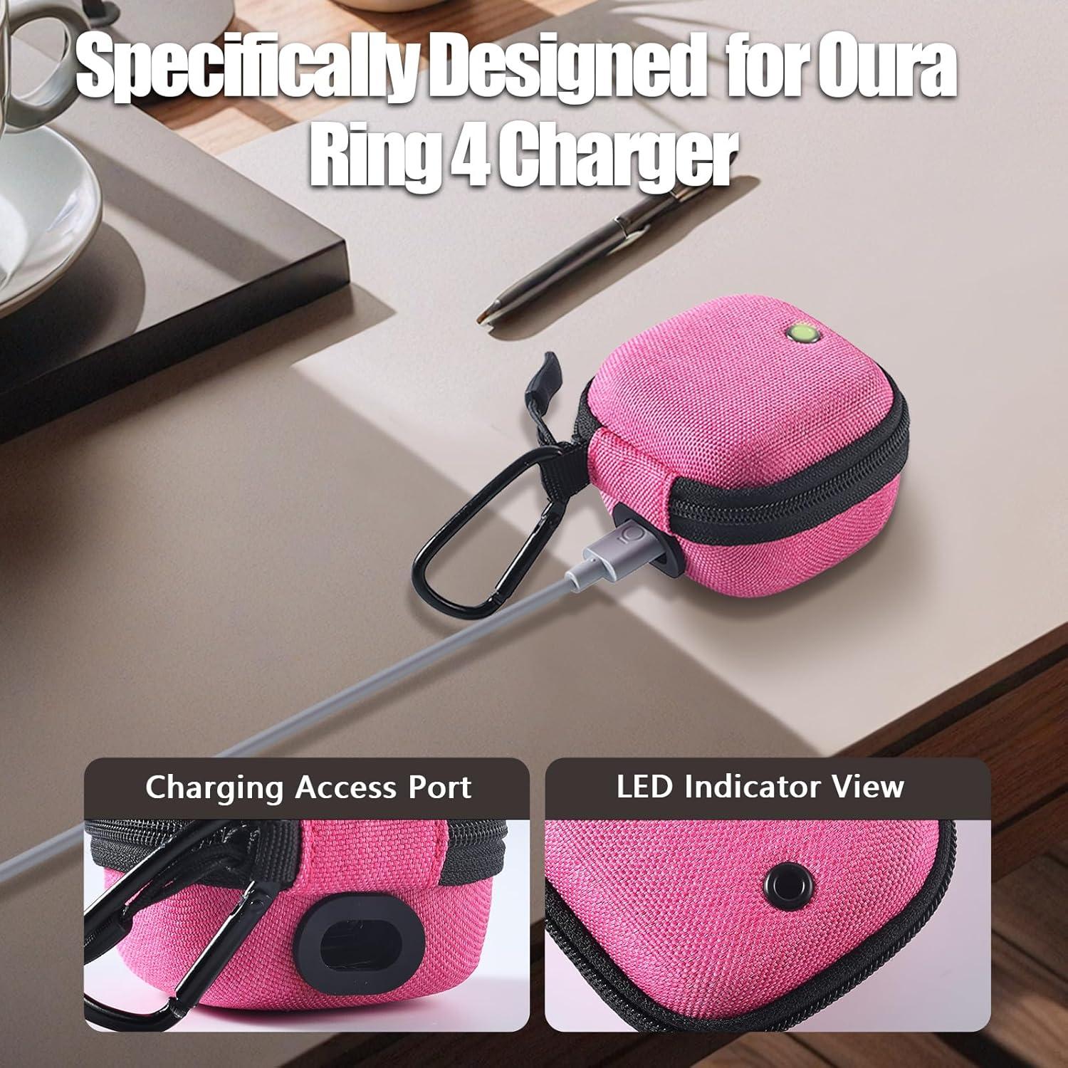 Funda de Viaje Babeezy para Anillo Oura Gen 4 - Rosa Compacta