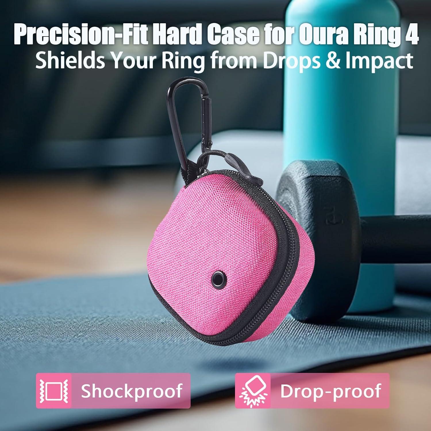 Funda de Viaje Babeezy para Anillo Oura Gen 4 - Rosa Compacta