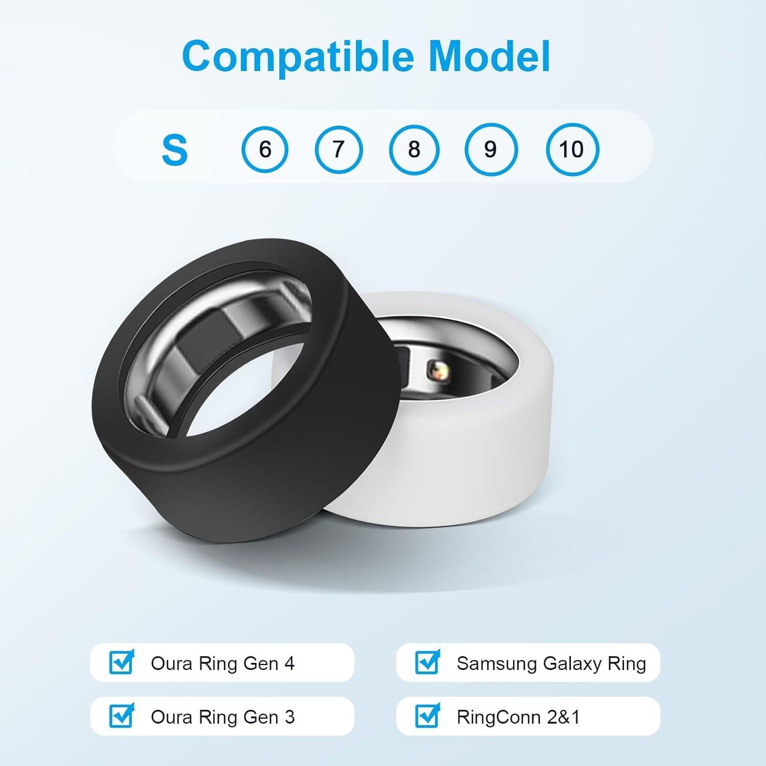 Funda de Silicona para Anillo Inteligente Oura Ring Gen 3/4 - S