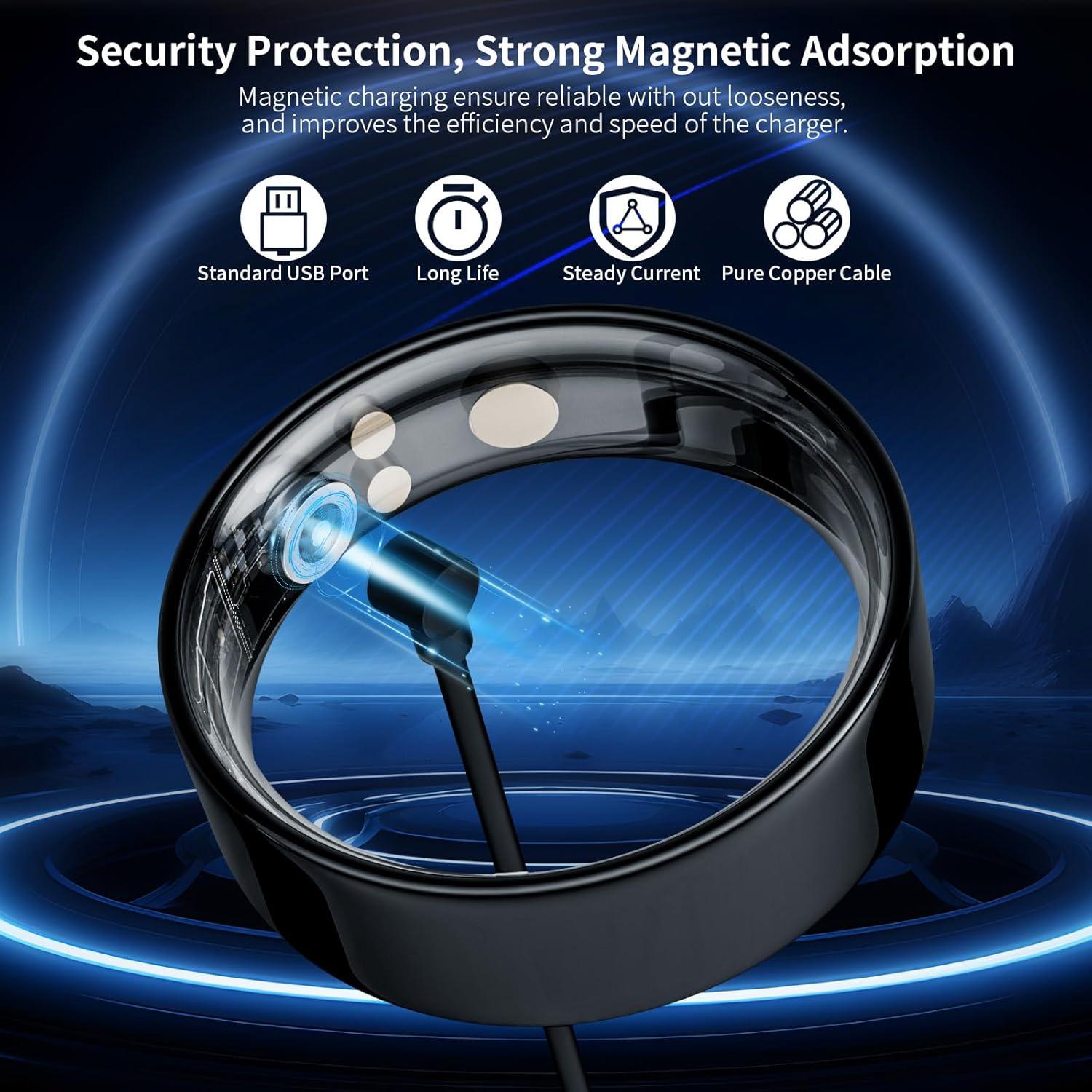 Cable de Carga Magnético Belcompany para Anillo Inteligente 1m