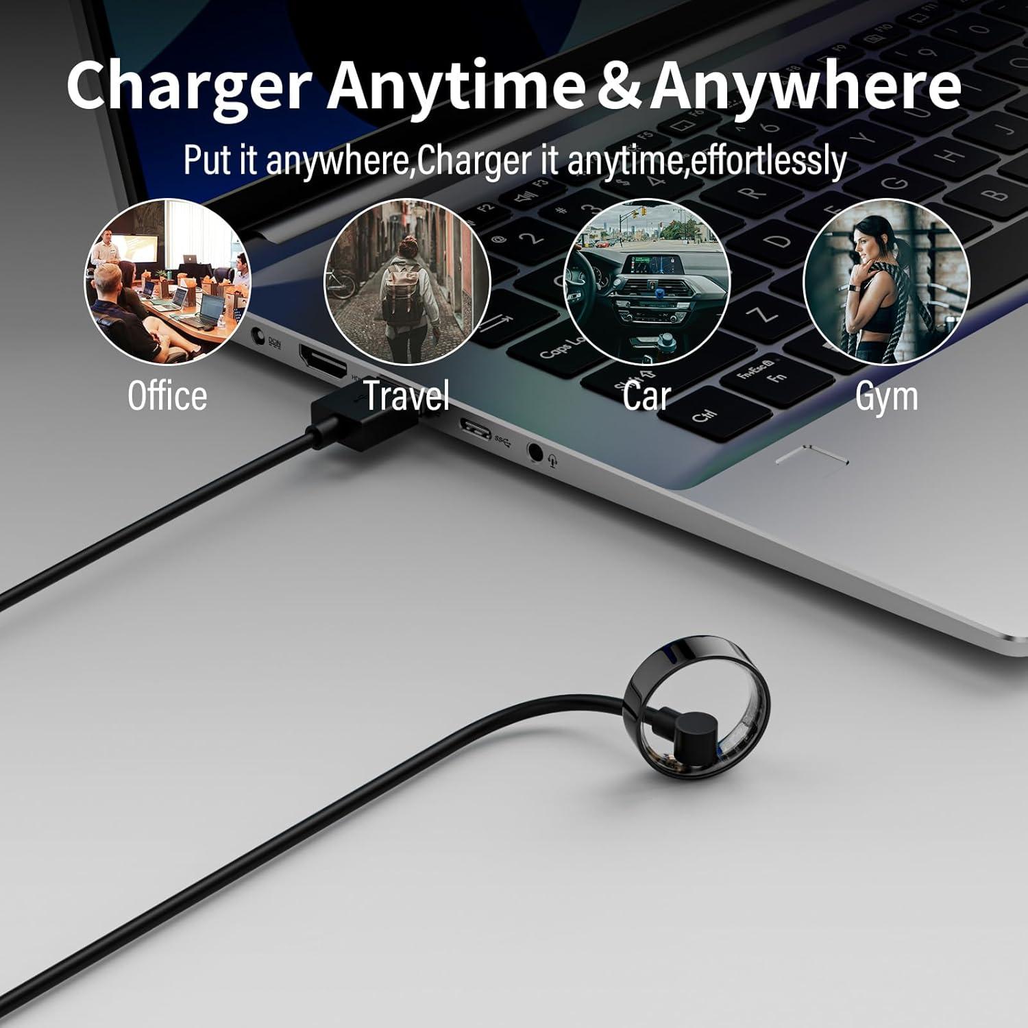 Cable de Carga Magnético Belcompany para Anillo Inteligente 1m