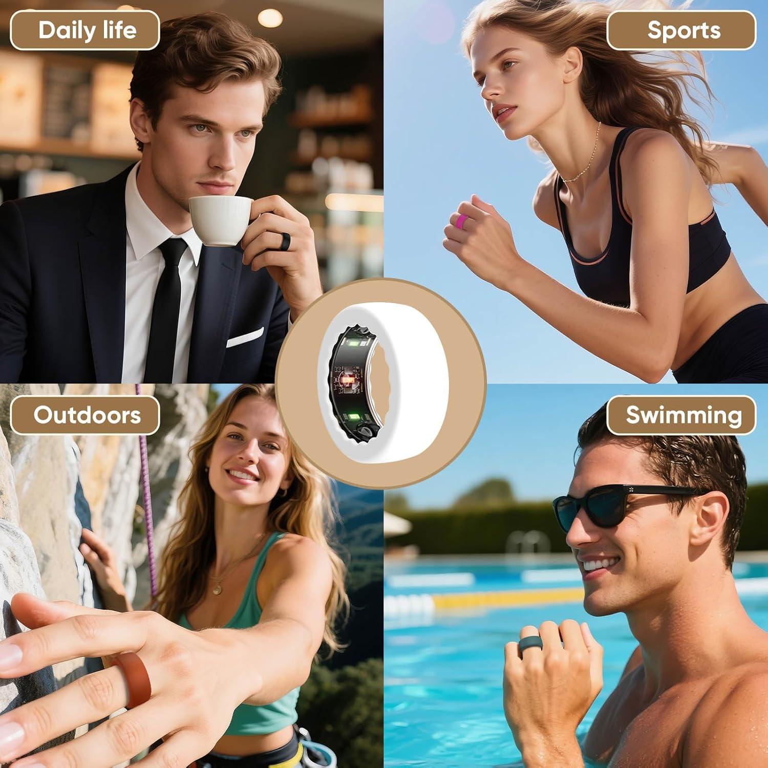 15 Fundas Protectoras de Silicona para Oura Ring y Smart Rings