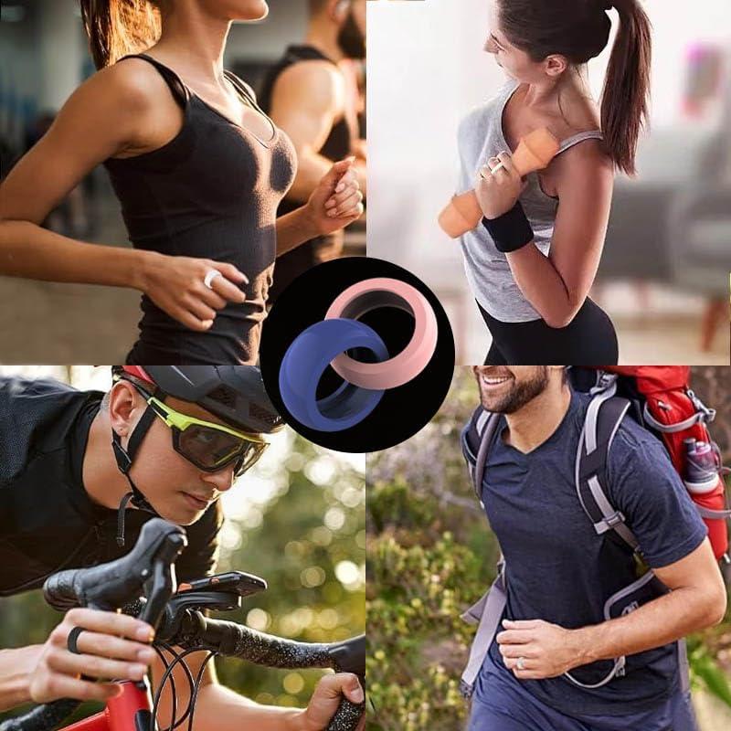 Paquete de 4 fundas de silicona BO&DQQ para Oura Ring