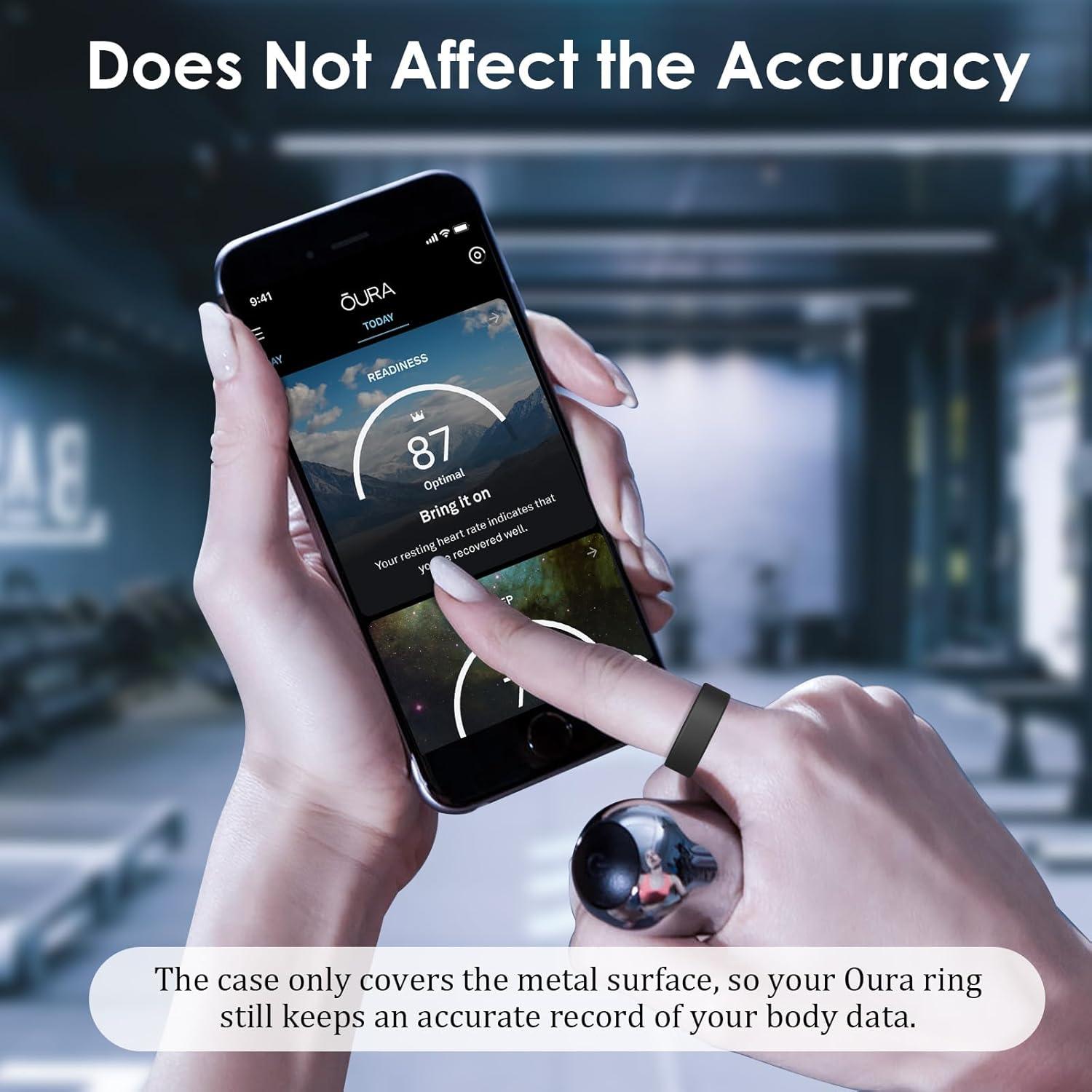 Funda de Silicona Anti-Rayones para Oura Ring Gen 4/3 y Galaxy Ring