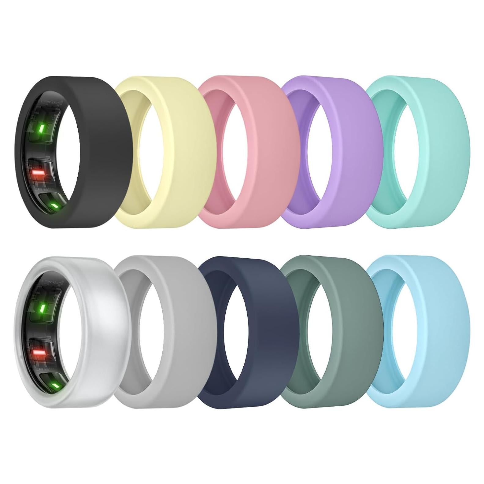 Paquete de 10 fundas de silicona para Oura Ring Gen 4/3 - Tamaño S
