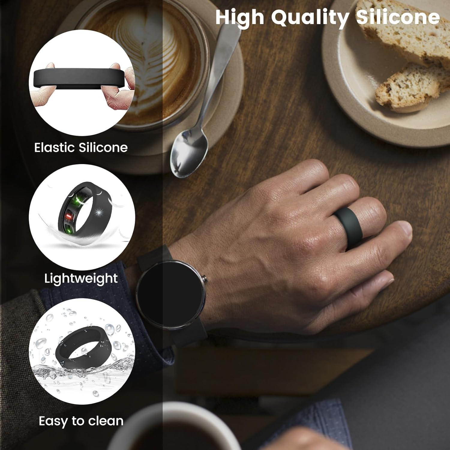 Paquete de 10 fundas de silicona para Oura Ring Gen 4/3 - Tamaño S