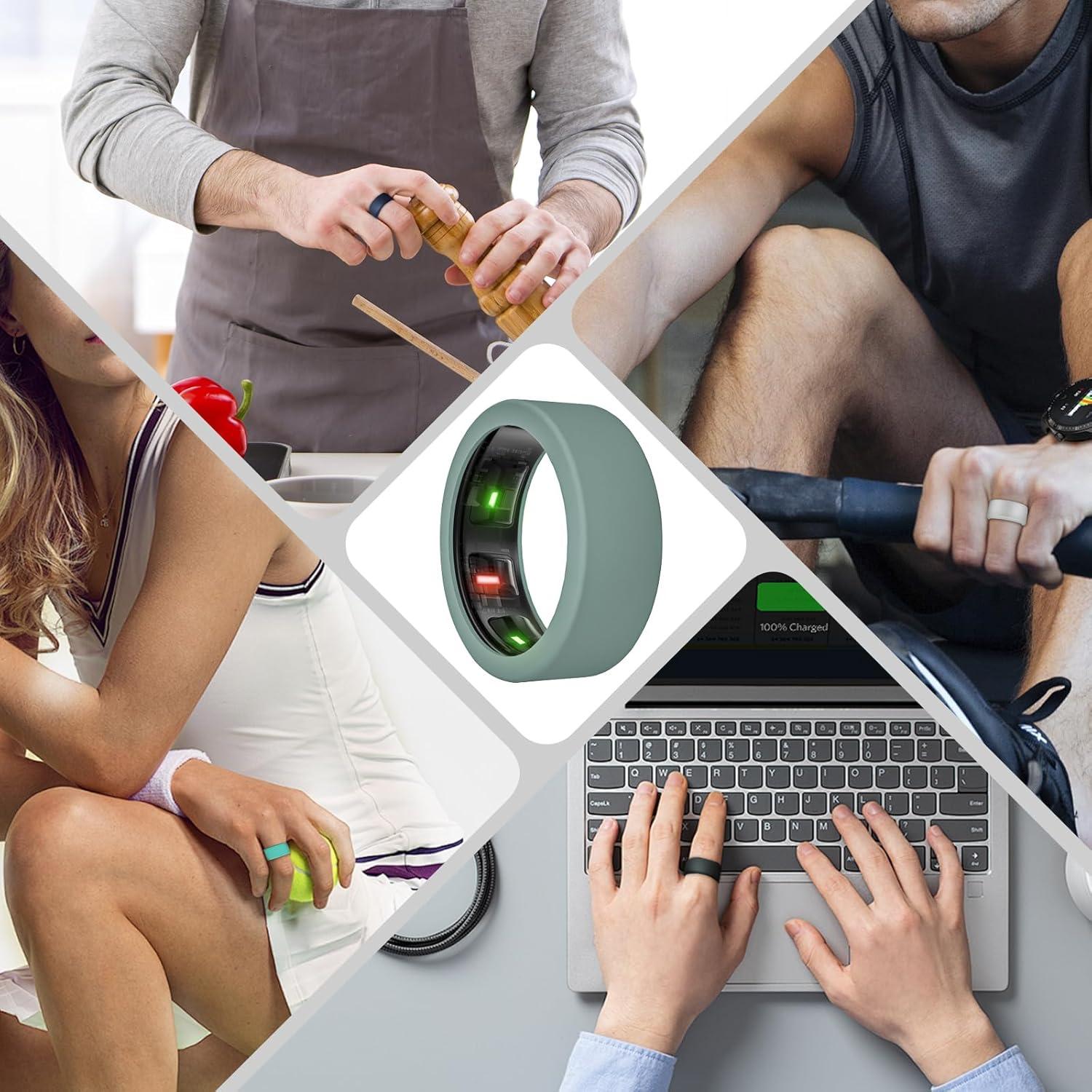 Paquete de 10 fundas de silicona para Oura Ring Gen 4/3 - Tamaño S