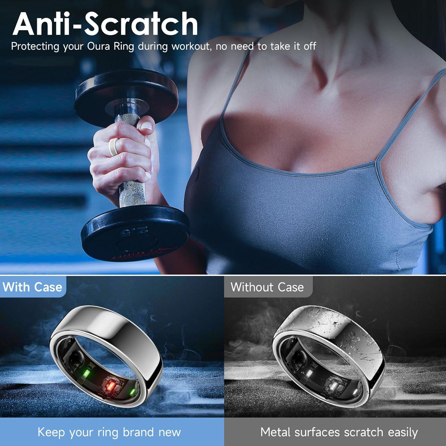 Paquete de 8 fundas de silicona para Oura Ring y Galaxy Ring