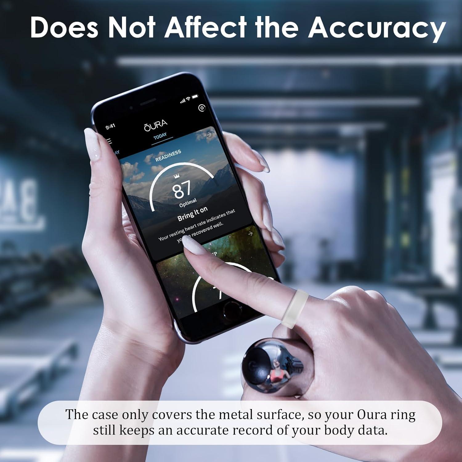 Paquete de 8 fundas de silicona para Oura Ring y Galaxy Ring