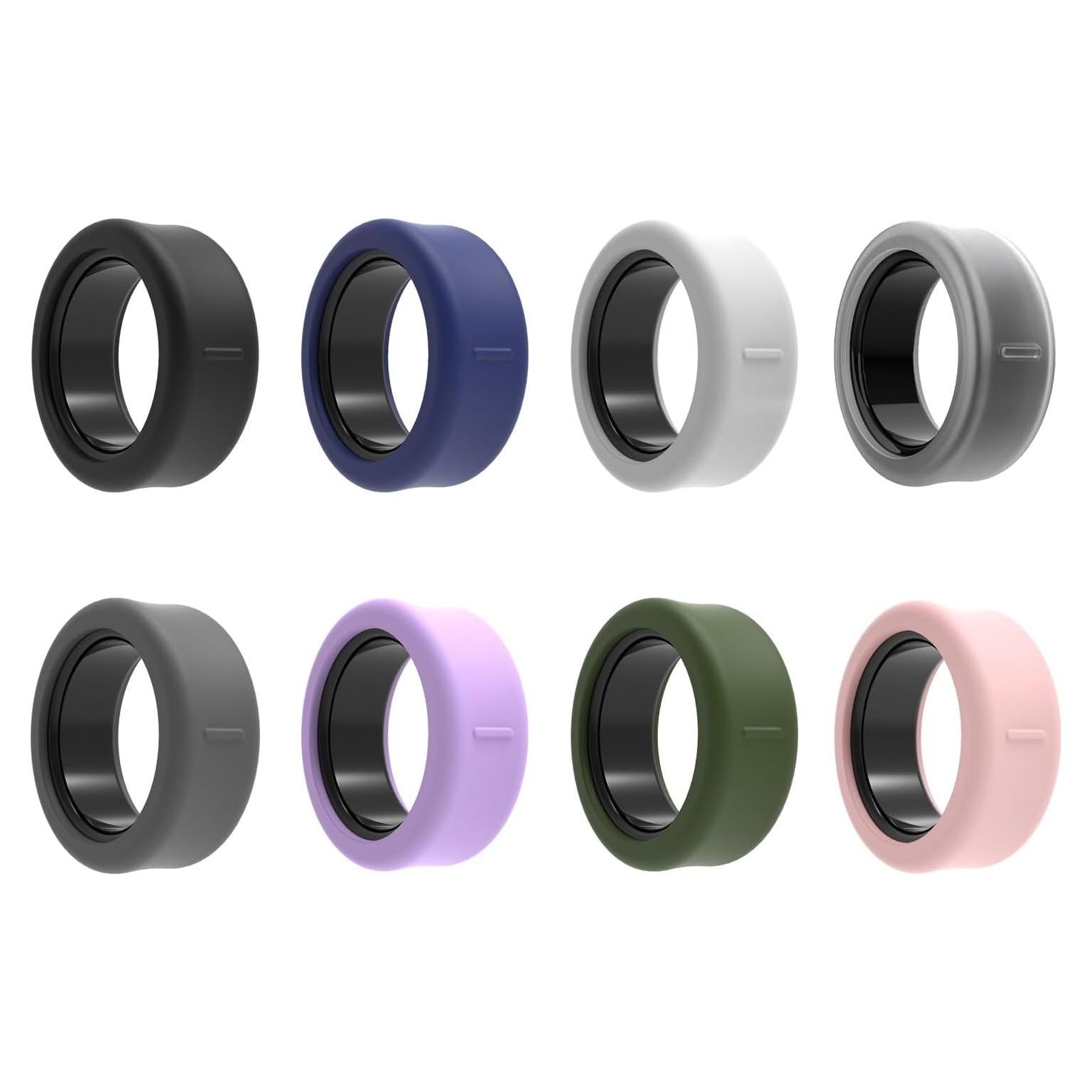 Paquete de 8 fundas de silicona para Oura Ring Gen 3/4 y Galaxy Ring