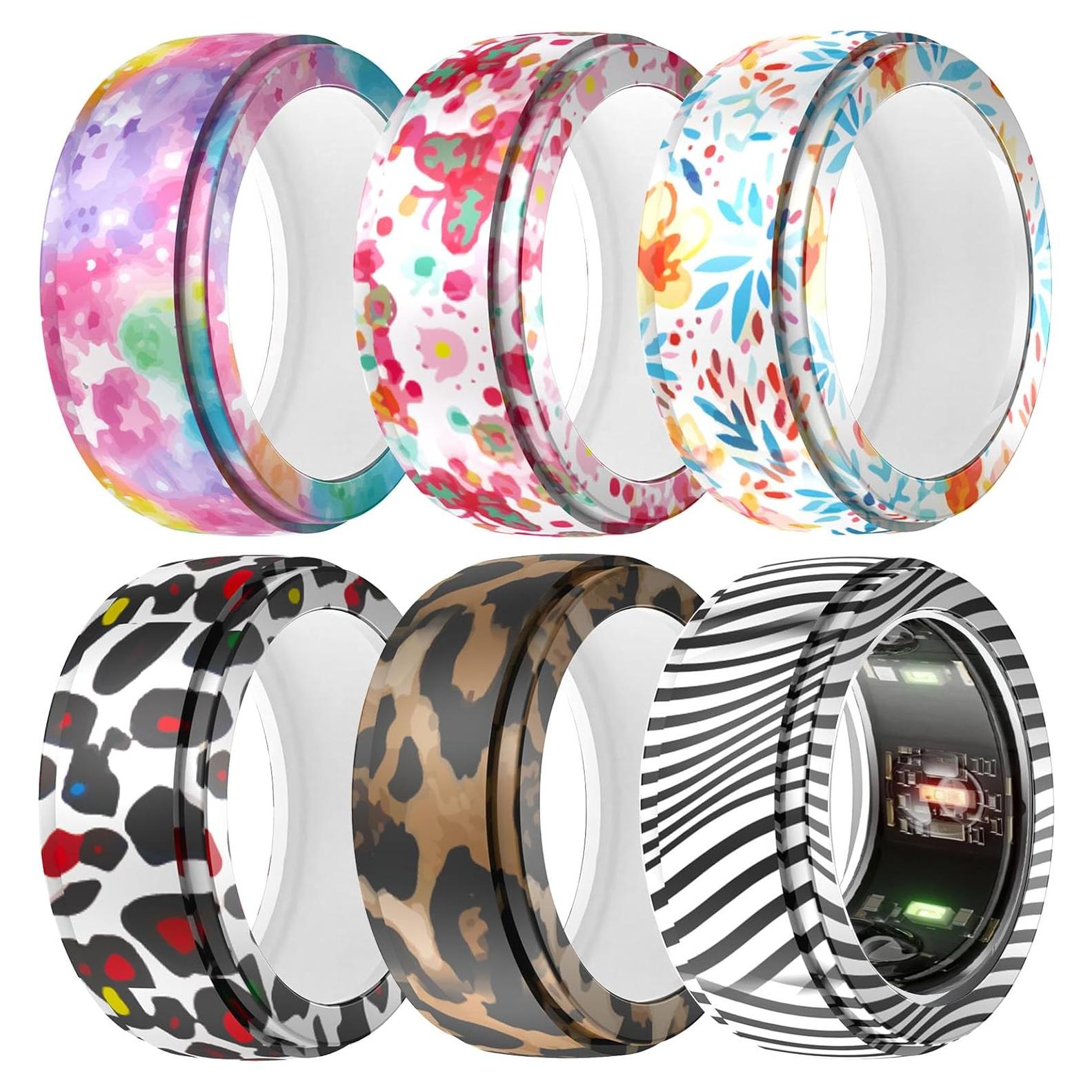 Funda Protectora Silicona BO&DQQ para Anillo Inteligente - 6 Pzas