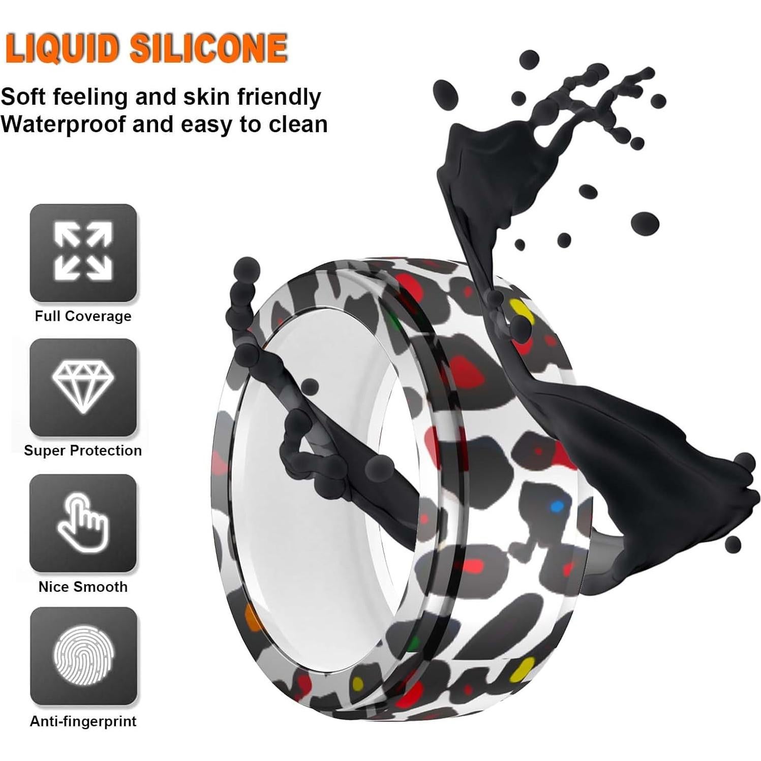 Funda Protectora Silicona BO&DQQ para Anillo Inteligente - 6 Pzas