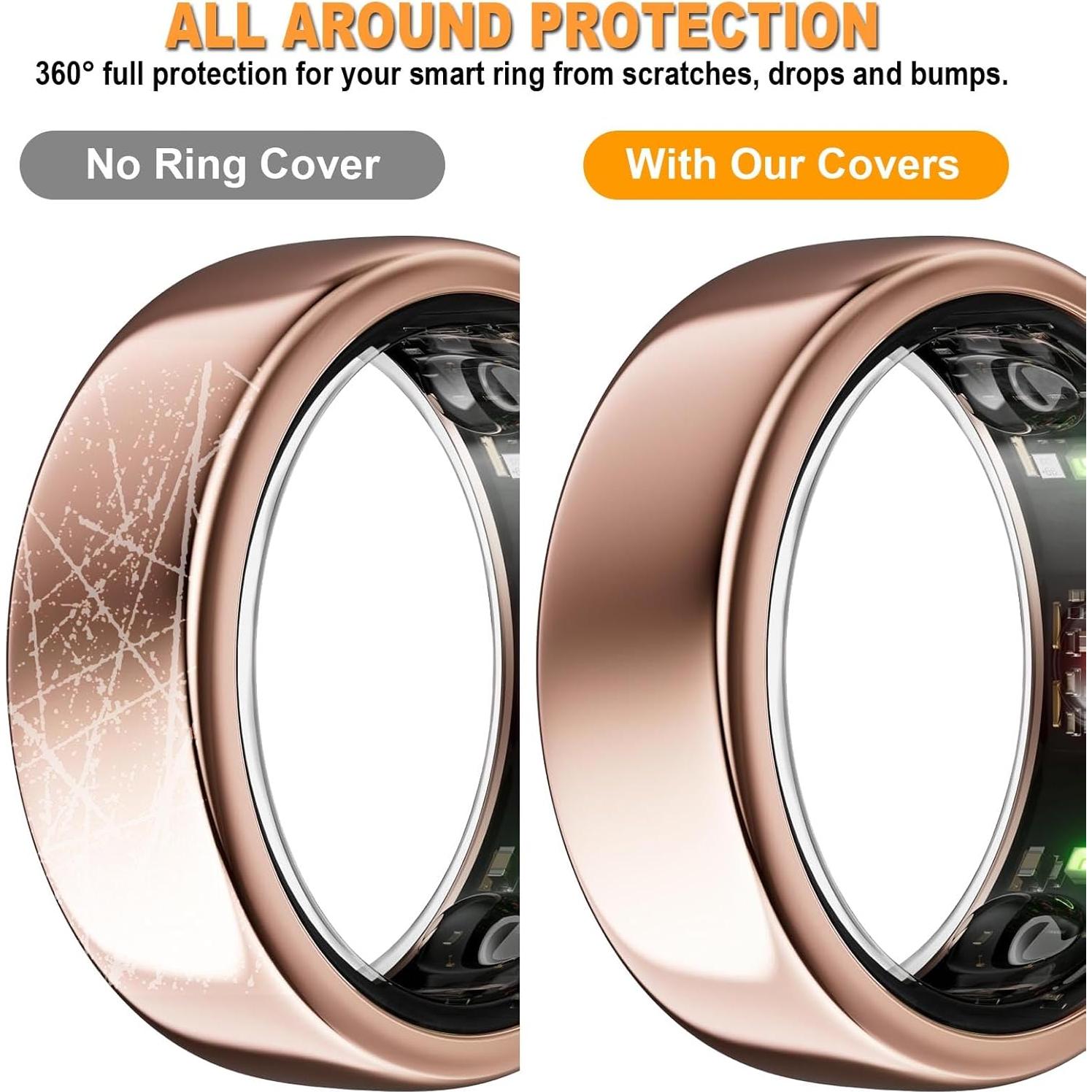 Funda Protectora Silicona BO&DQQ para Anillo Inteligente - 6 Pzas