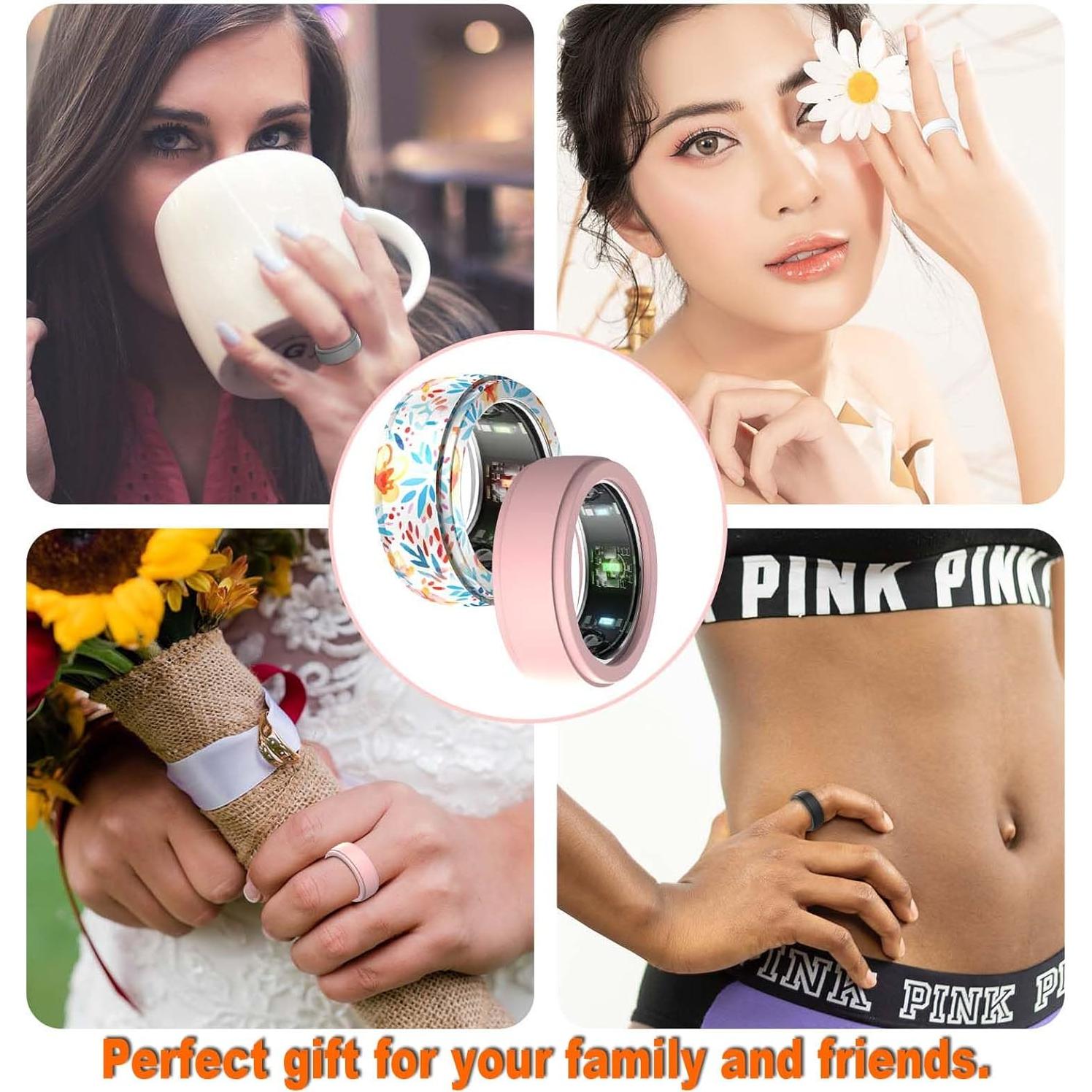 Funda Protectora Silicona BO&DQQ para Anillo Inteligente - 6 Pzas