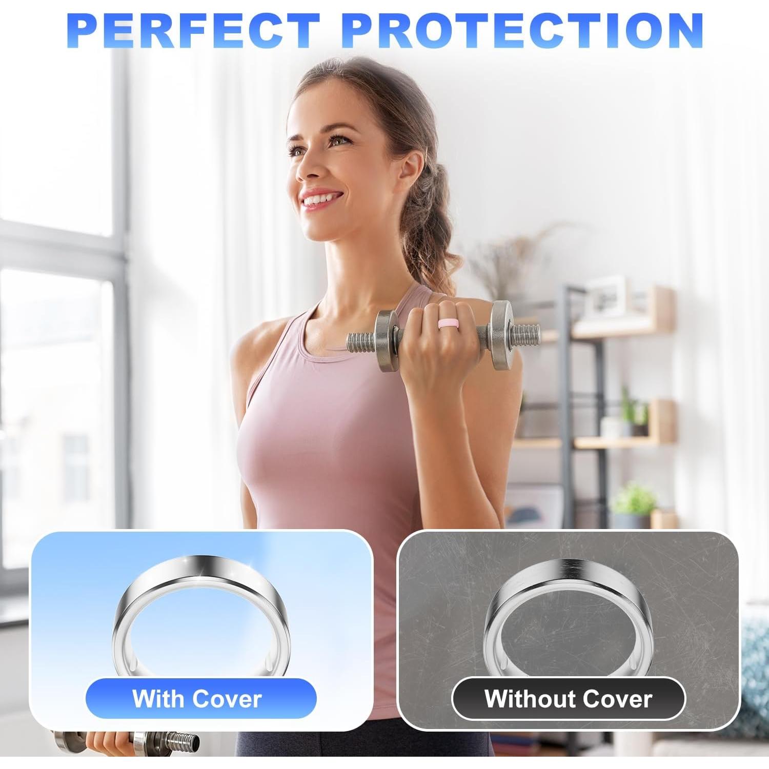 Cubierta de Silicona para Oura Ring Gen 4/3 y Reloj Samsung - 8 Pzs