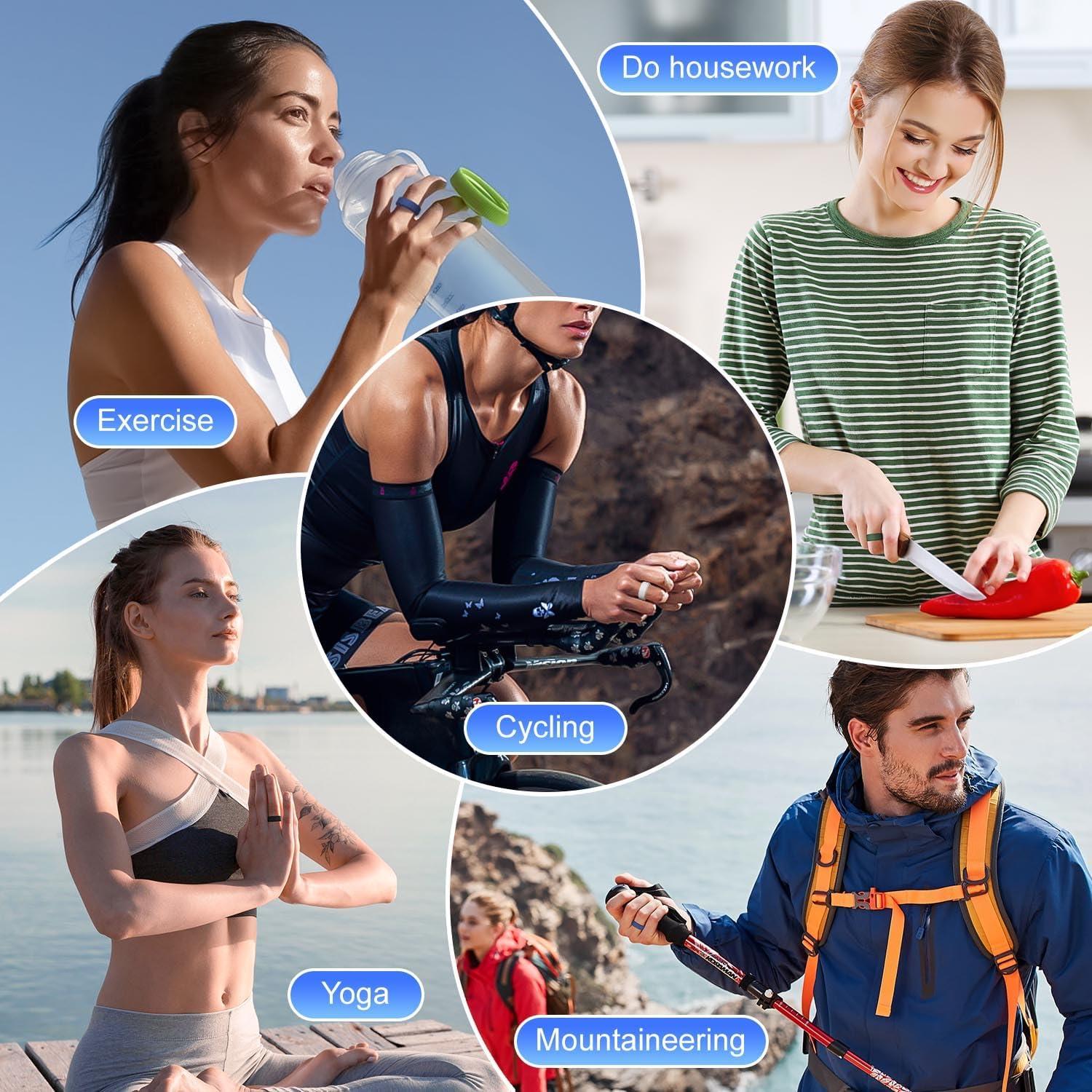 Cubierta de Silicona para Oura Ring Gen 4/3 y Reloj Samsung - 8 Pzs