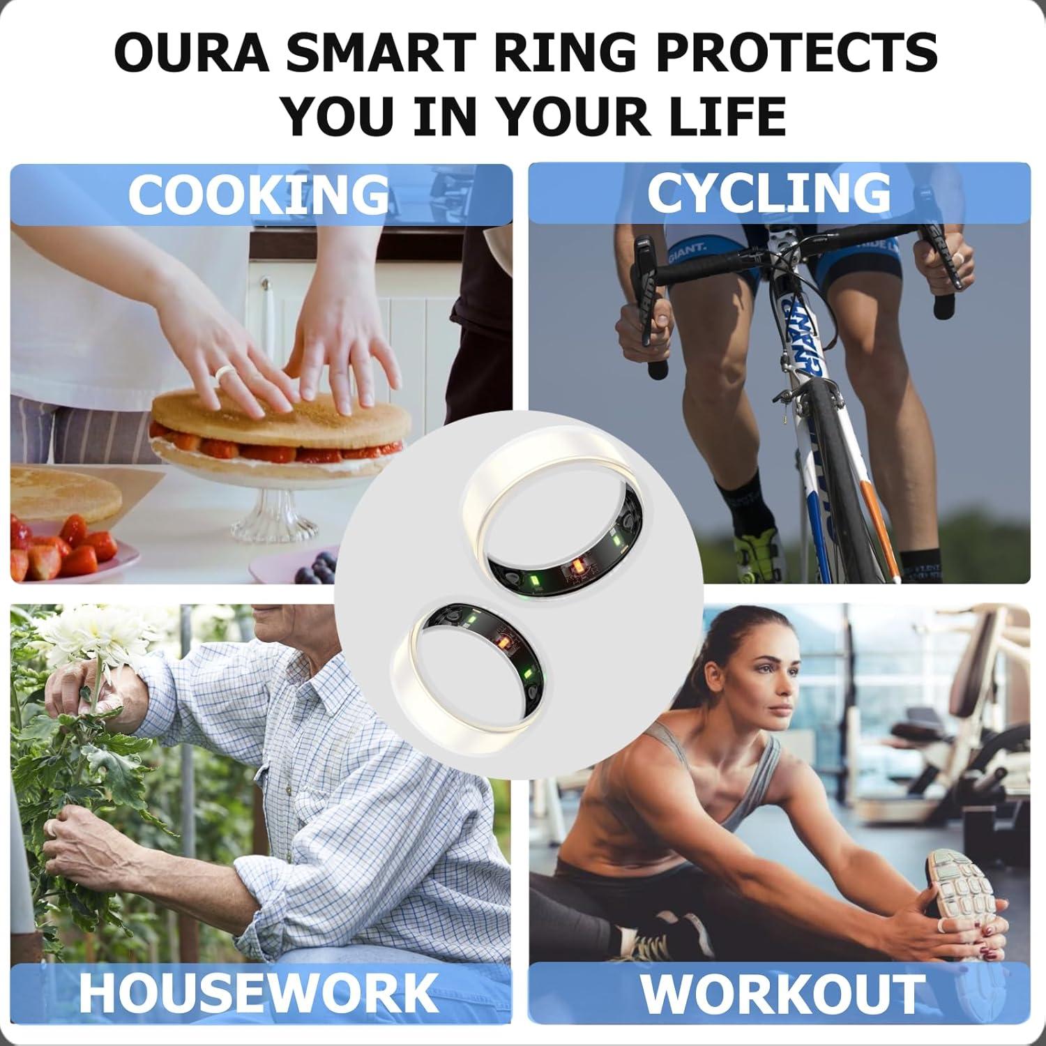 Cubierta de Silicona Weyrinice para Anillo Oura Gen 3/4 - Antirayaduras - Tamaño S