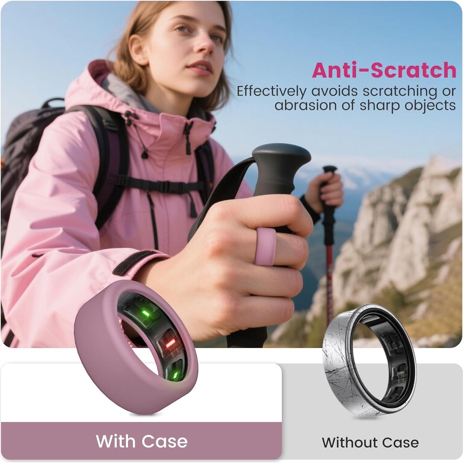 Paquete de 10 fundas de silicona para Oura Ring Gen 3 y 4