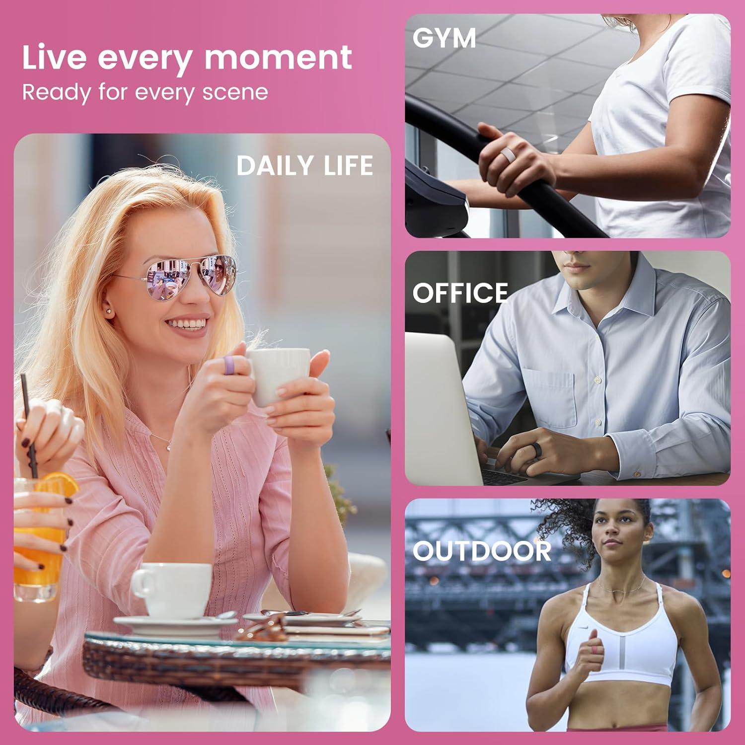 Paquete de 10 fundas de silicona para Oura Ring Gen 3 y 4