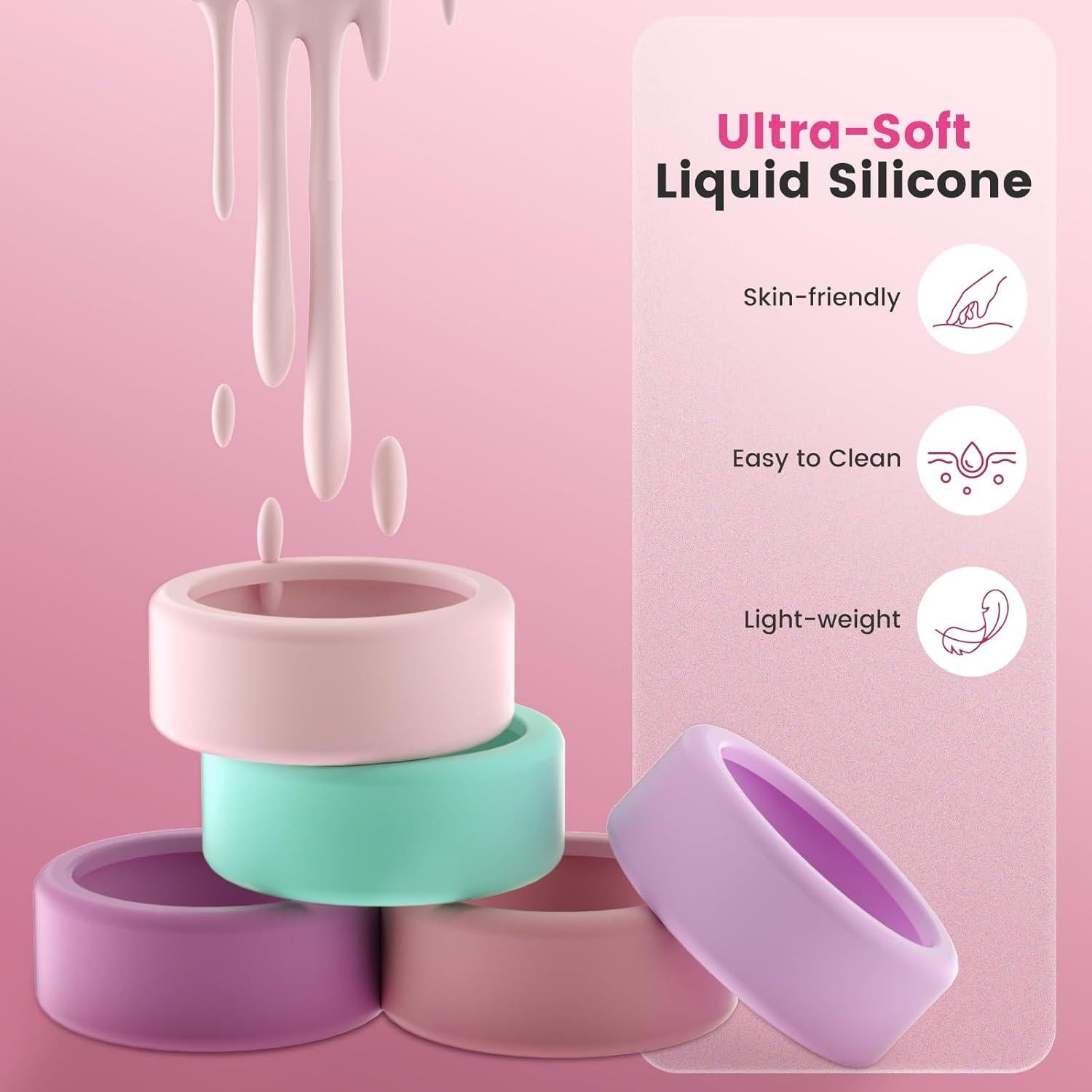 Paquete de 10 fundas de silicona para Oura Ring Gen 3 y 4