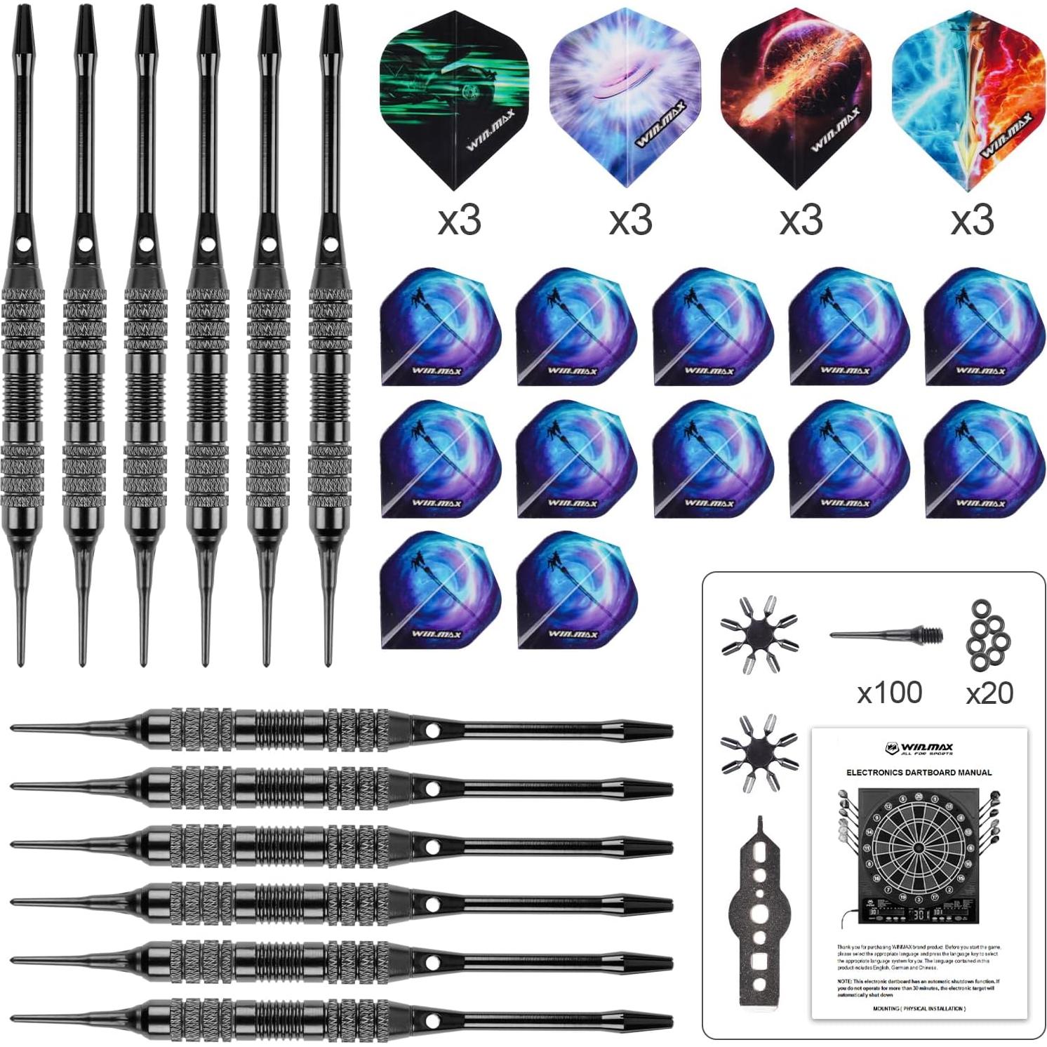 Tablero de Dardos Electrónico WIN.MAX con Gabinete MDF 50.8 cm