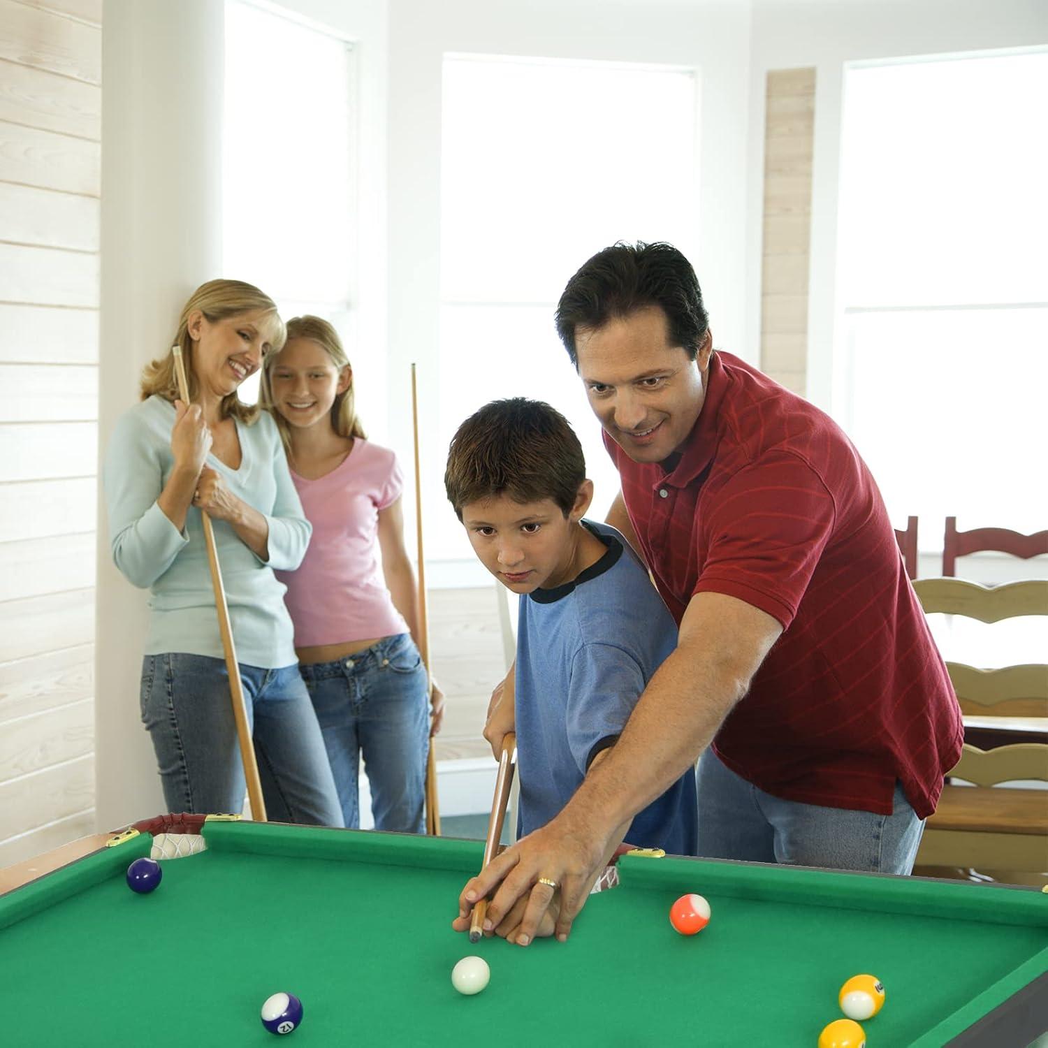 Mesa de Billar Plegable AKUSTIK 119.4x66 cm Verde con Accesorios