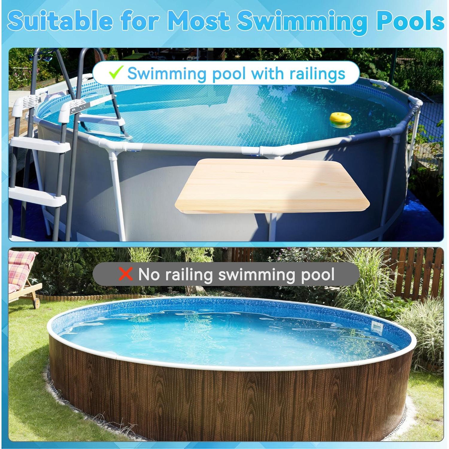 Mesa Lateral para Piscina Anglekai 39.9x24.9cm Ajustable