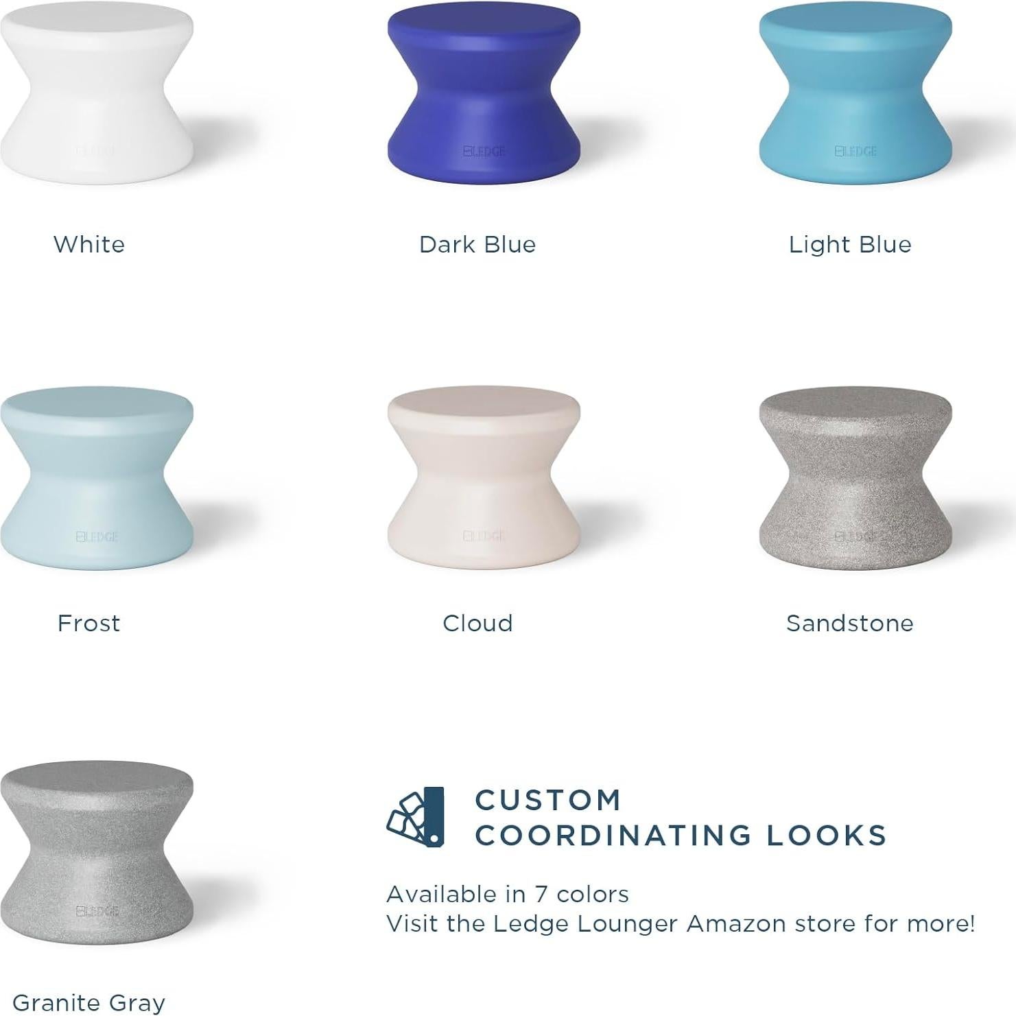 Mesa Lateral Ledge Lounger Signature - Resistente a Todo Clima - 45.7x45.7 cm - Blanco