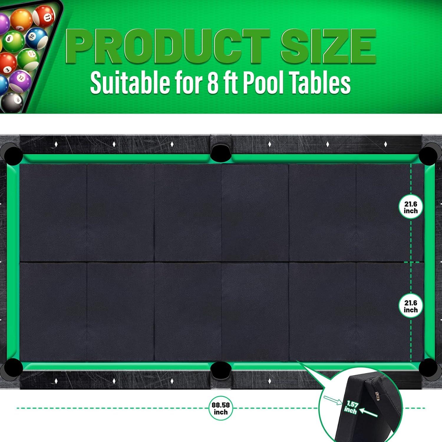 Alfombrilla de Inserción JZHLLA para Mesa de Billar 8 pies