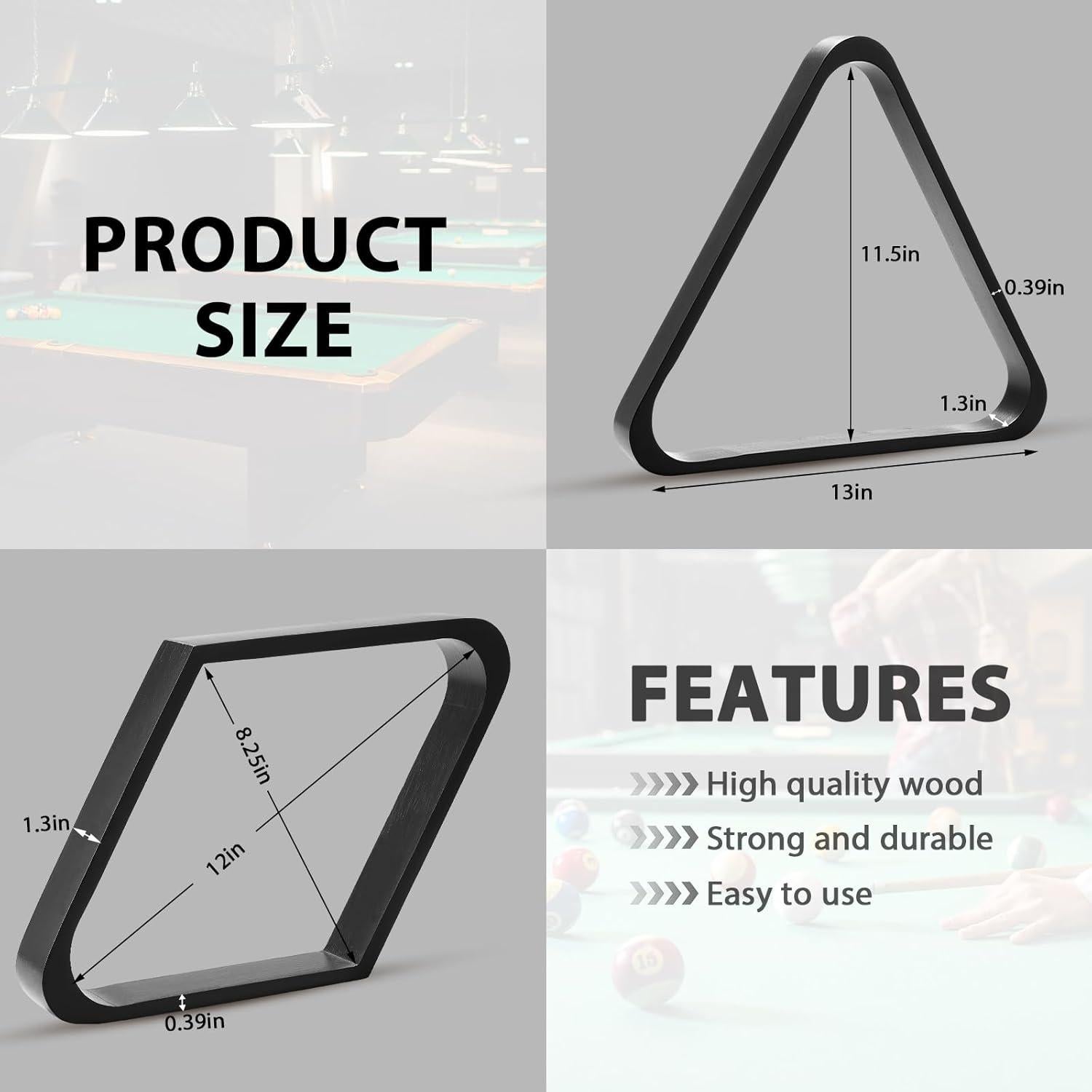 Conjunto de Accesorios de Billar ShinyRelief 22 Piezas